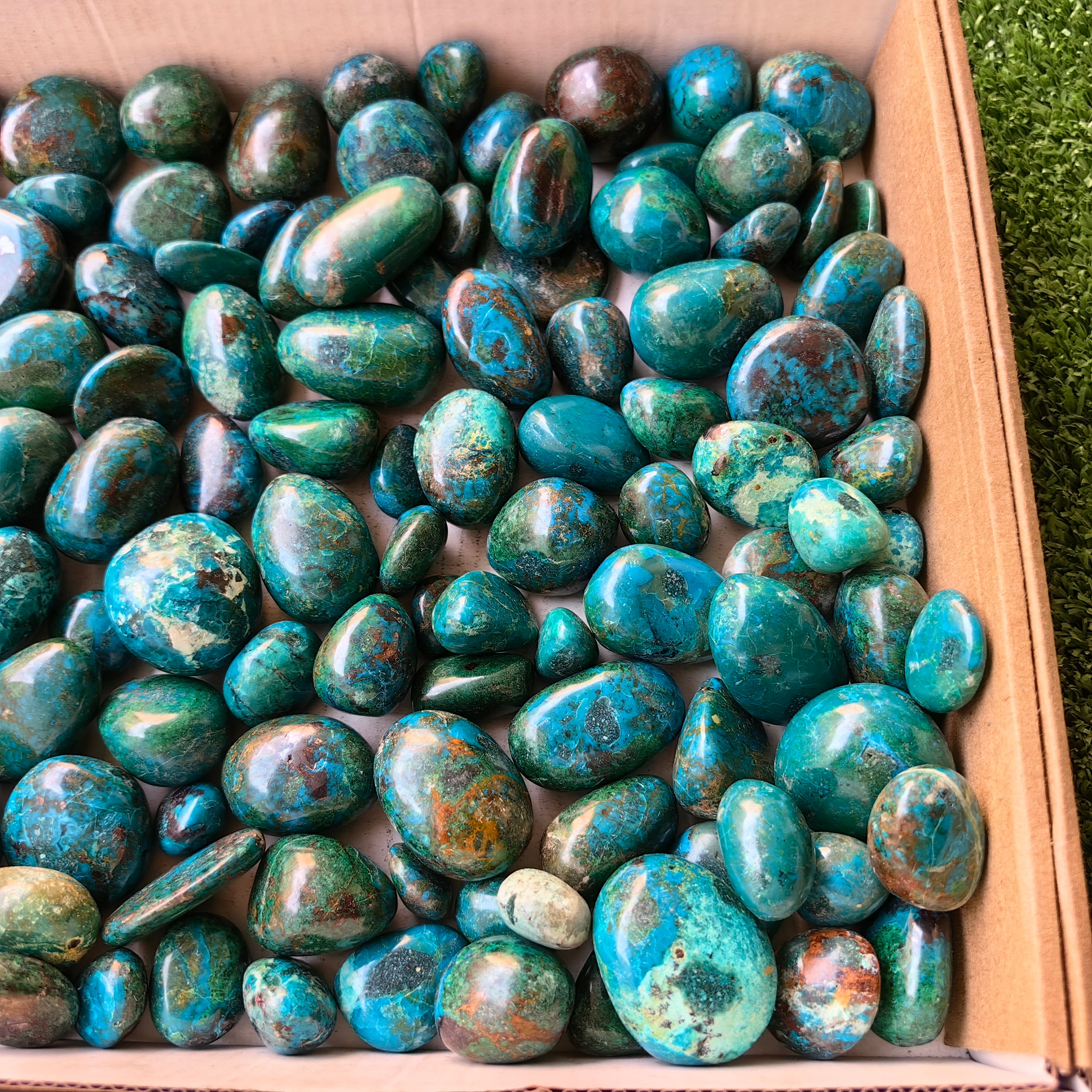 2 kg tumbled chrysocolla