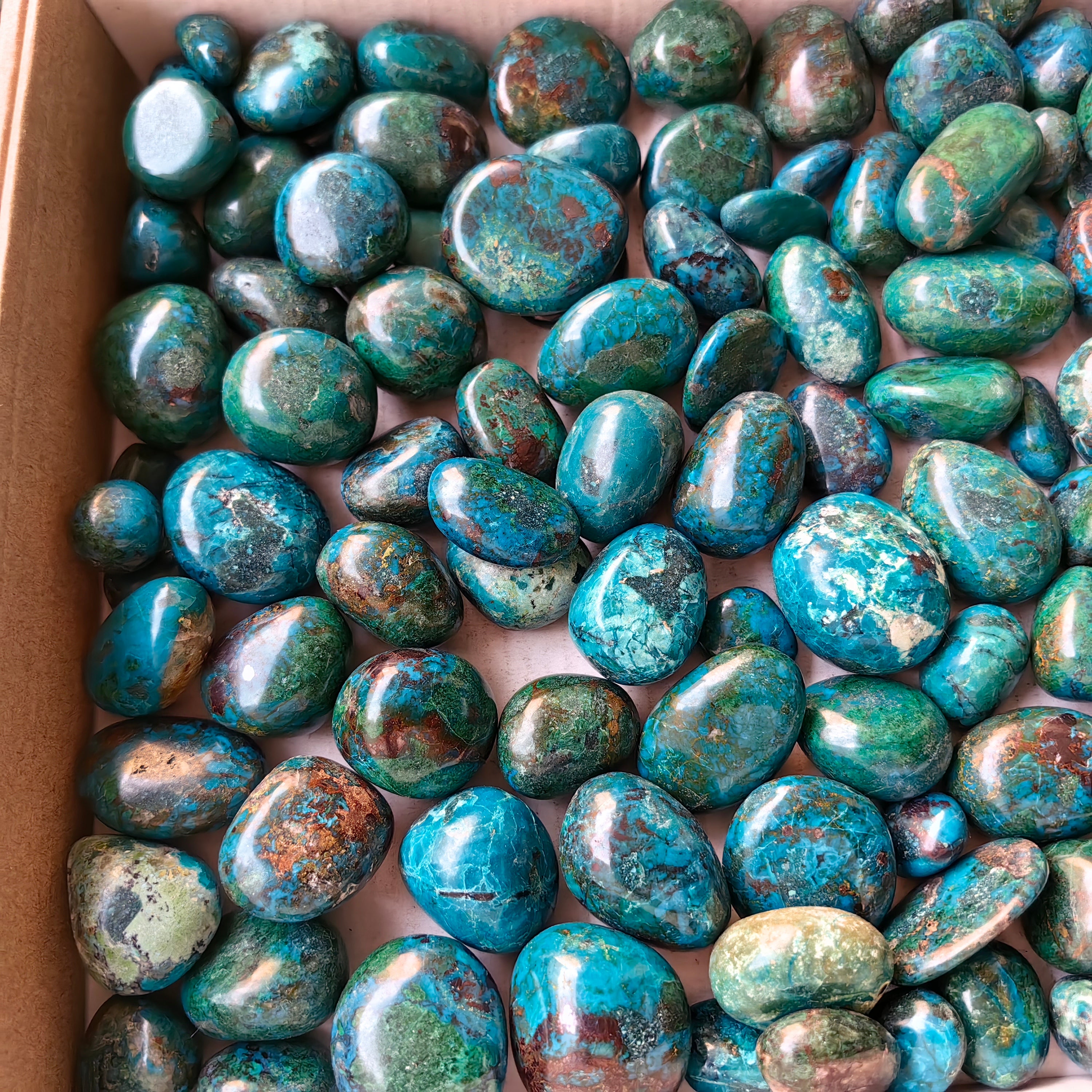 2 kg tumbled chrysocolla