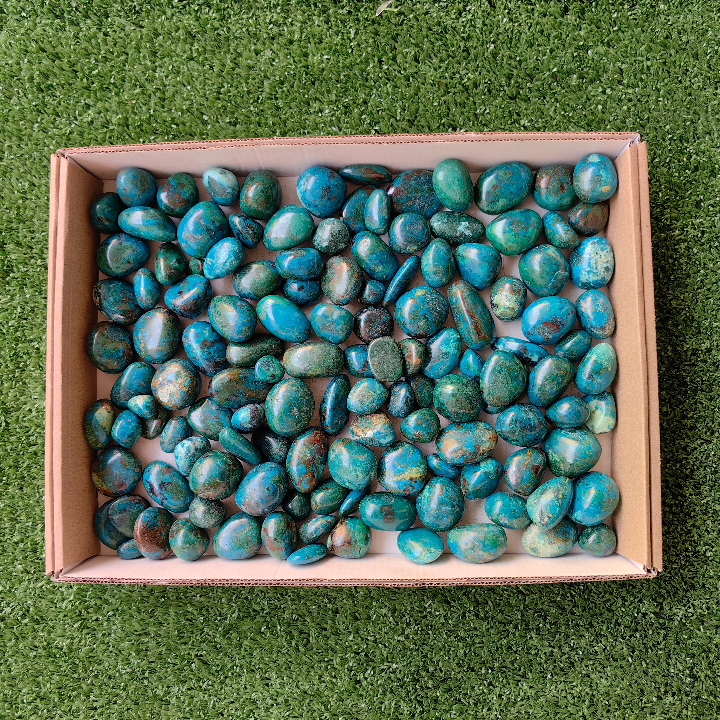 2 kg tumbled chrysocolla