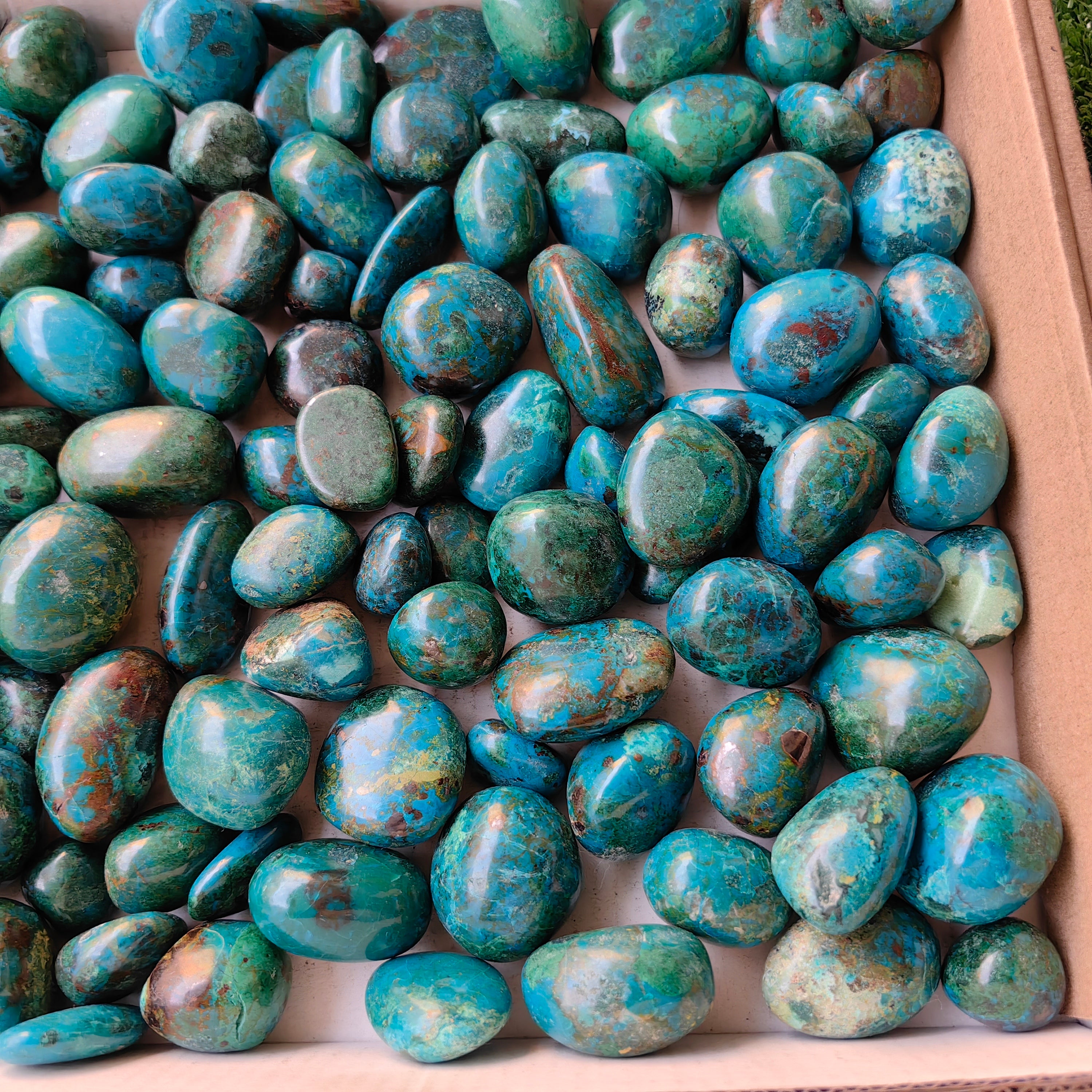 2 kg tumbled chrysocolla