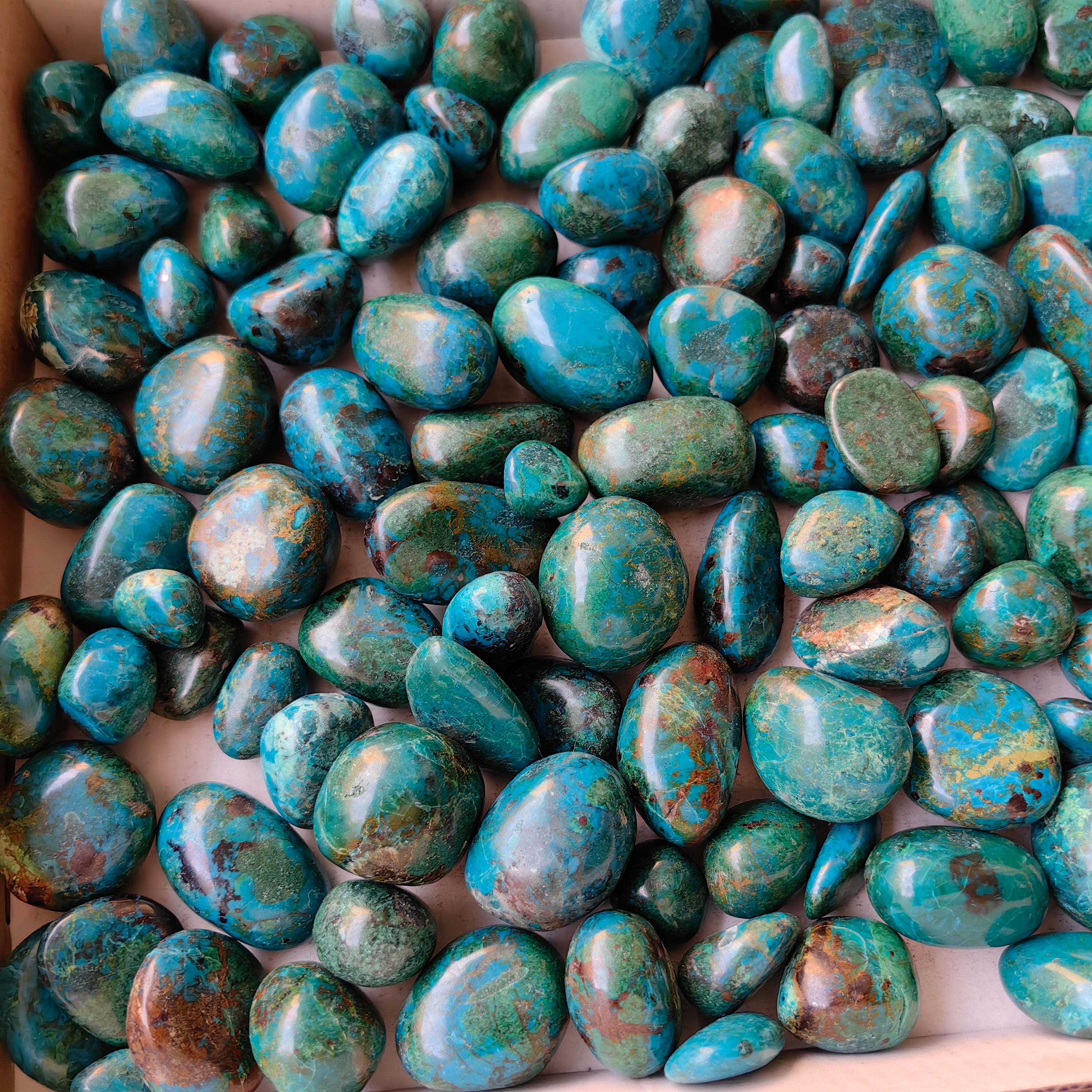2 kg tumbled chrysocolla