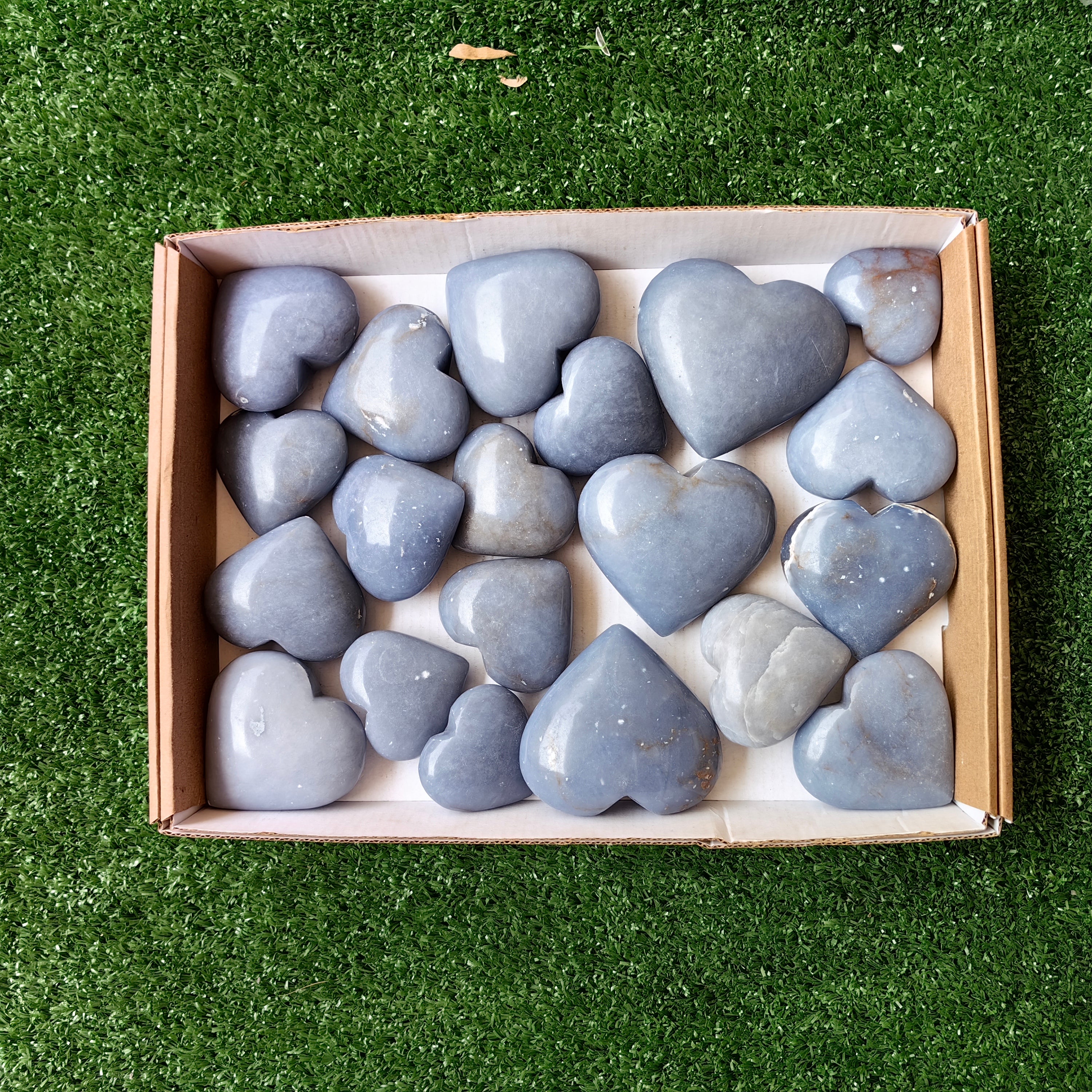 20 pc angelite hearts