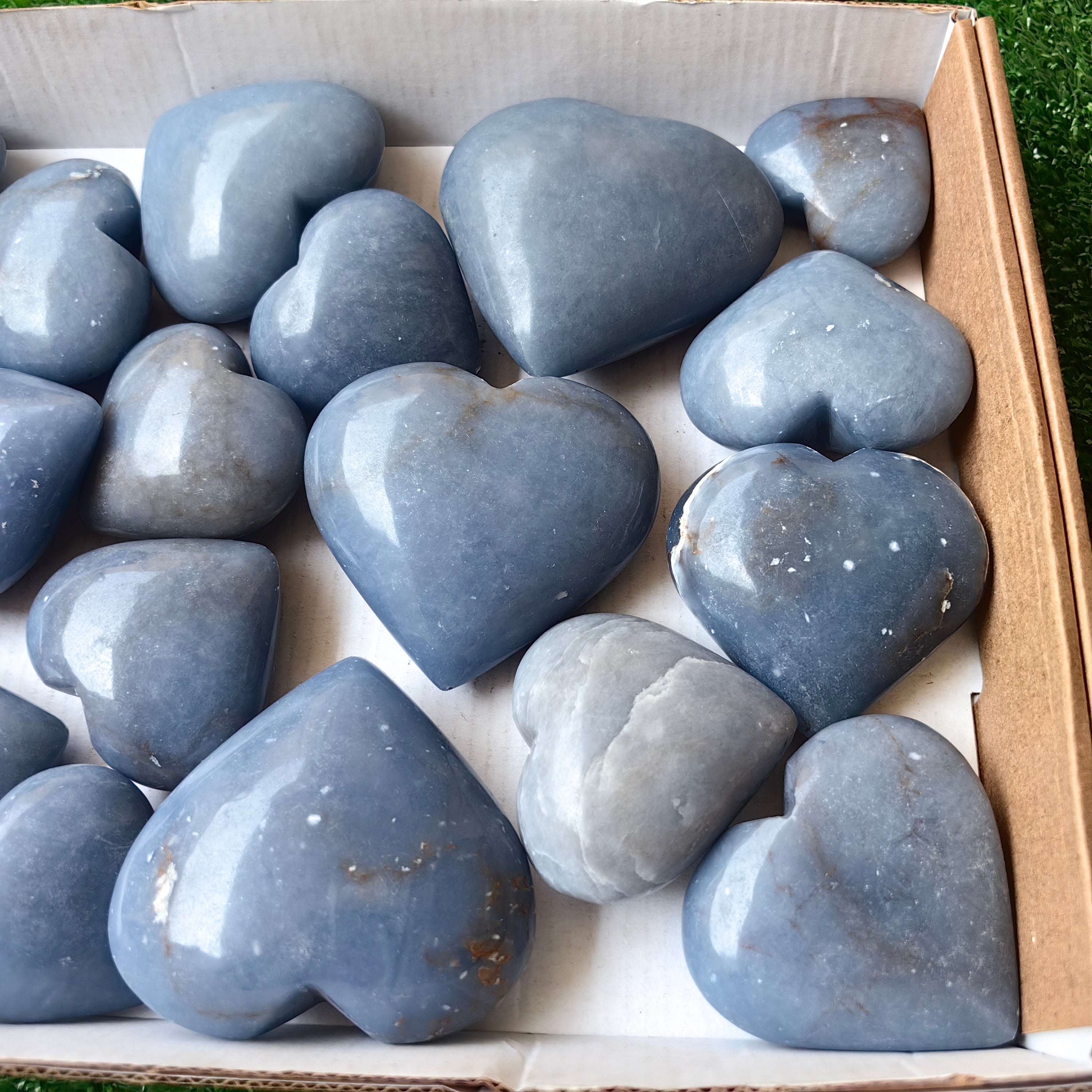 20 pc angelite hearts