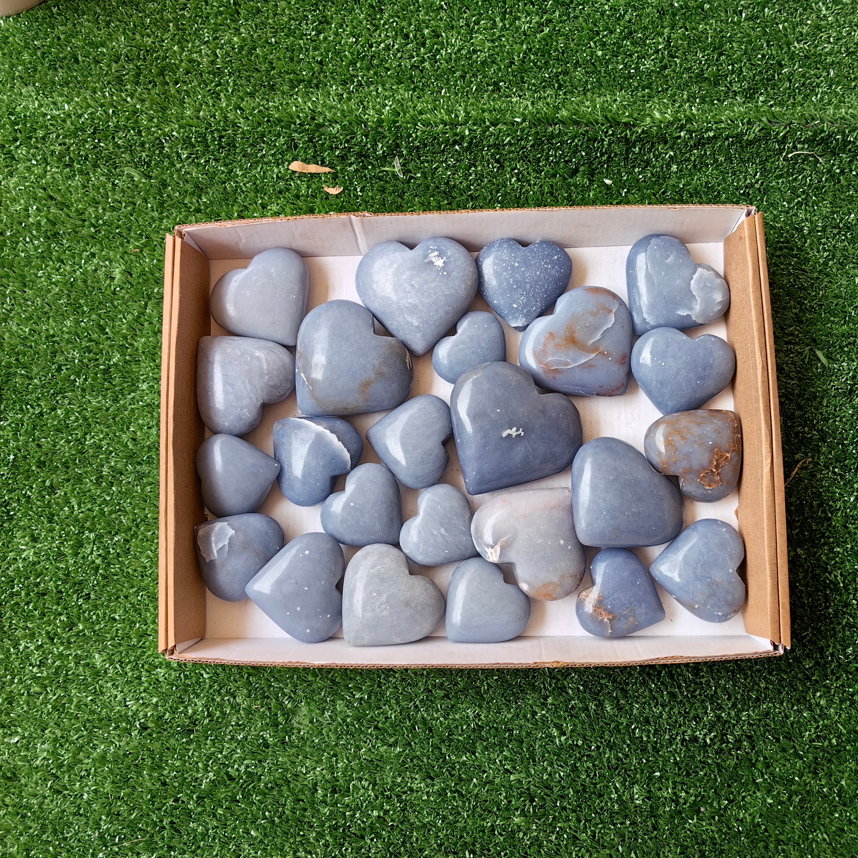 24 pc angelite hearts