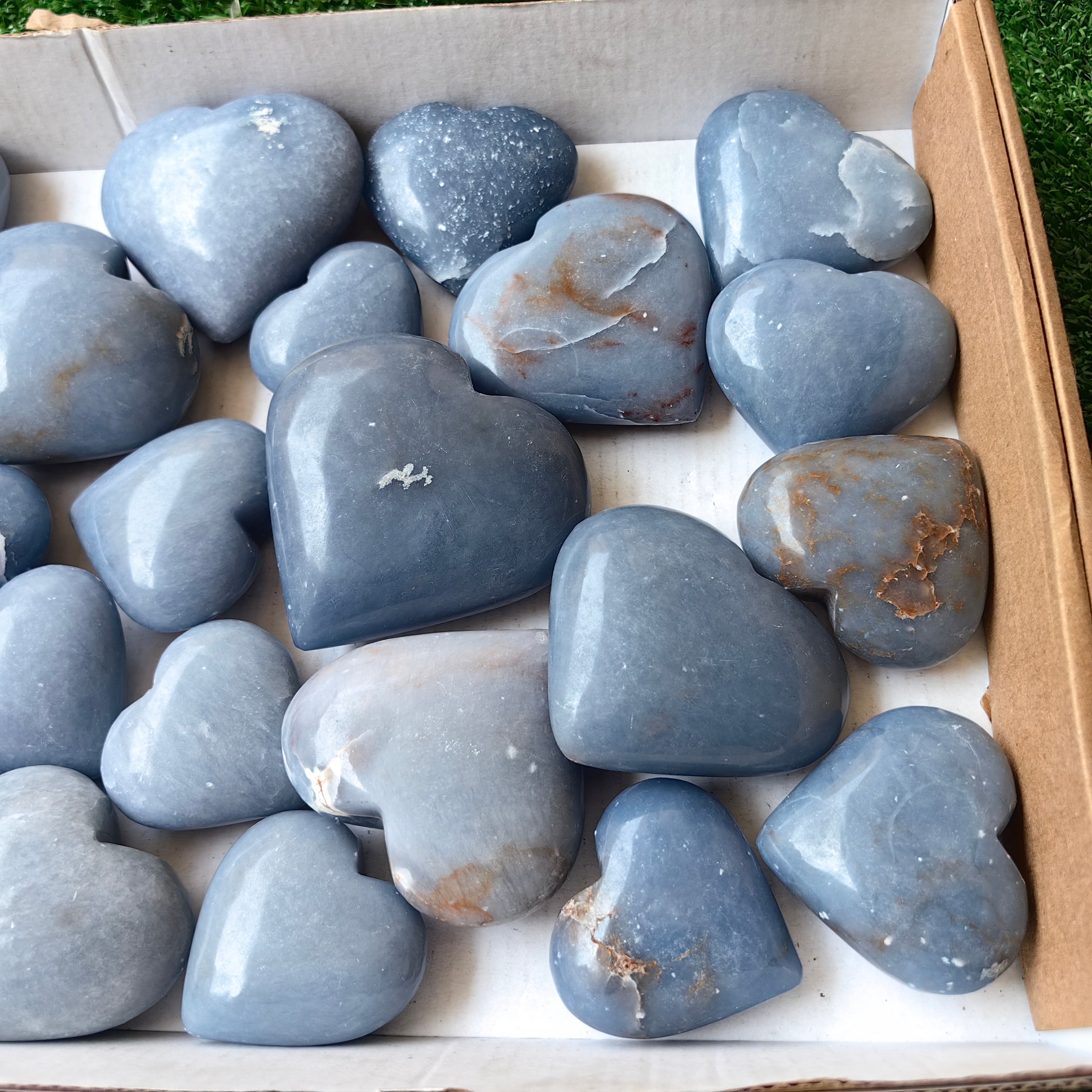 24 pc angelite hearts