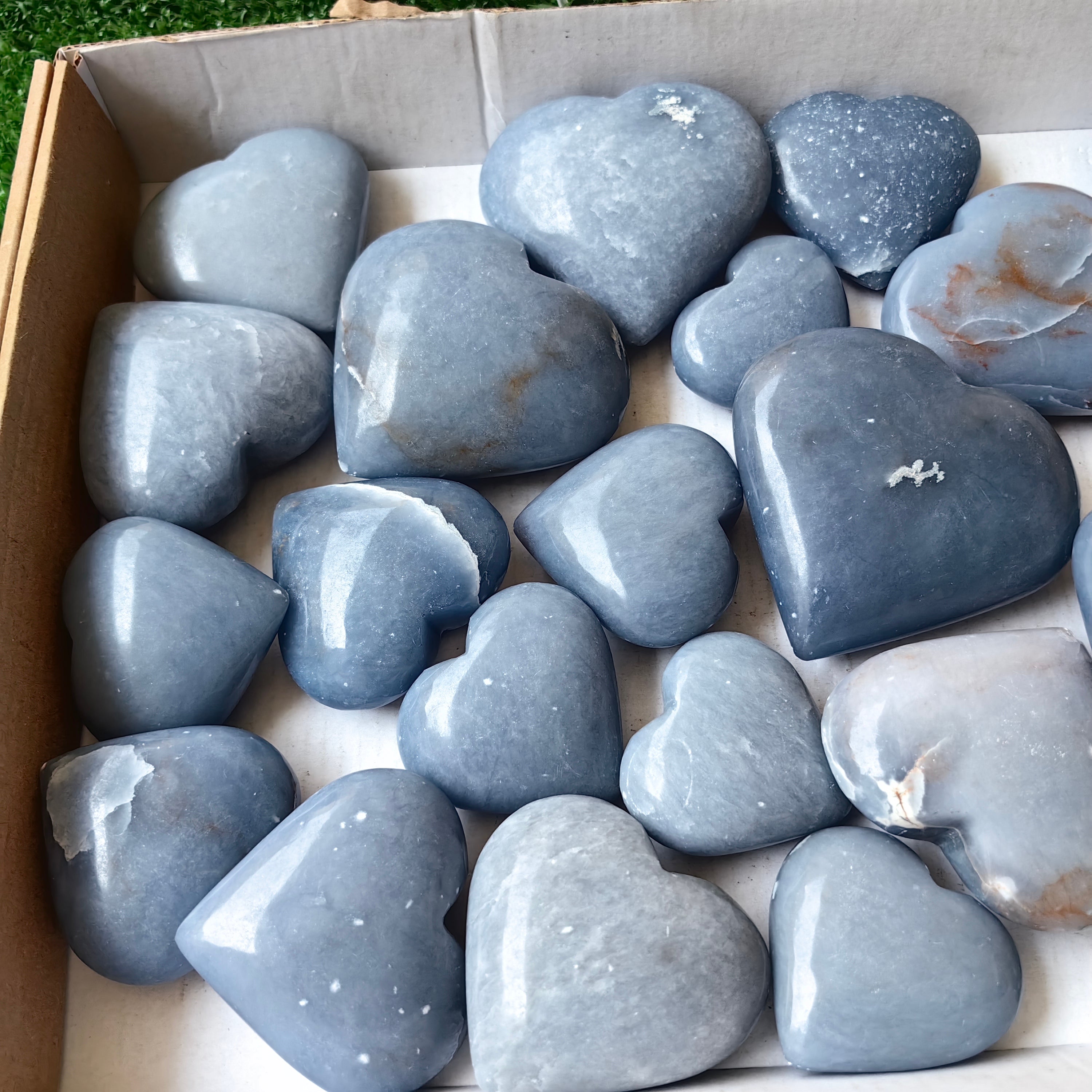 24 pc angelite hearts