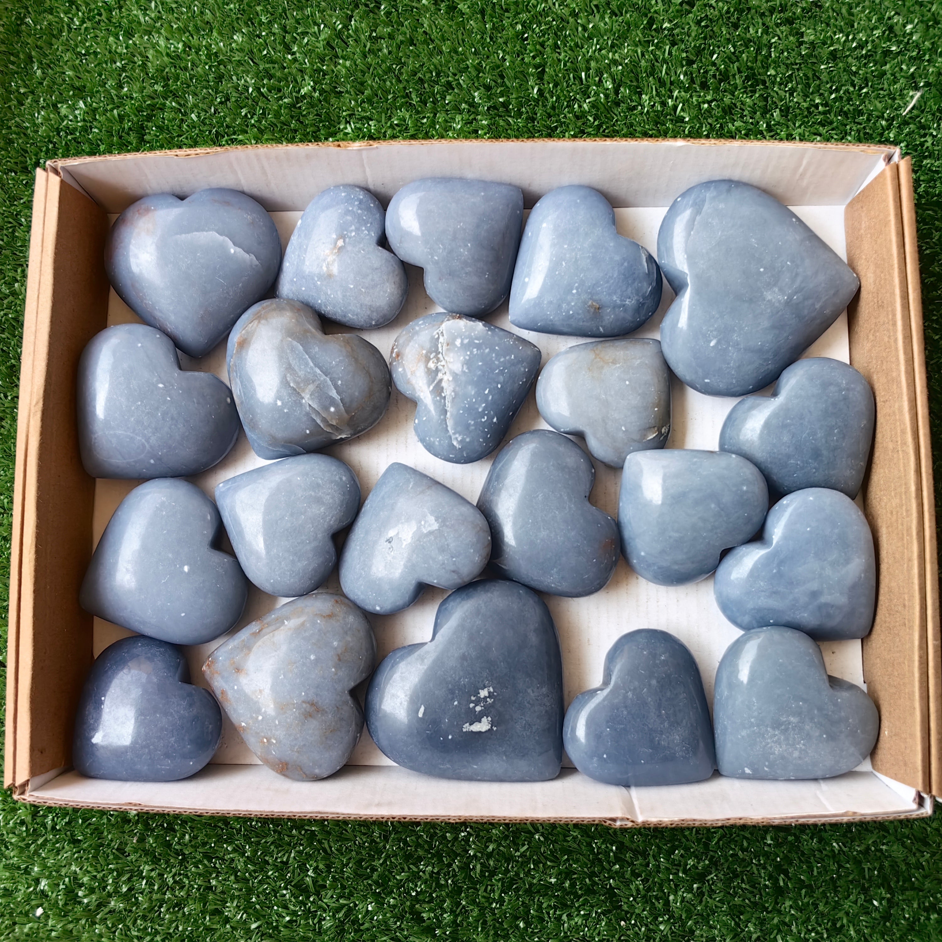 21 pc angelite hearts