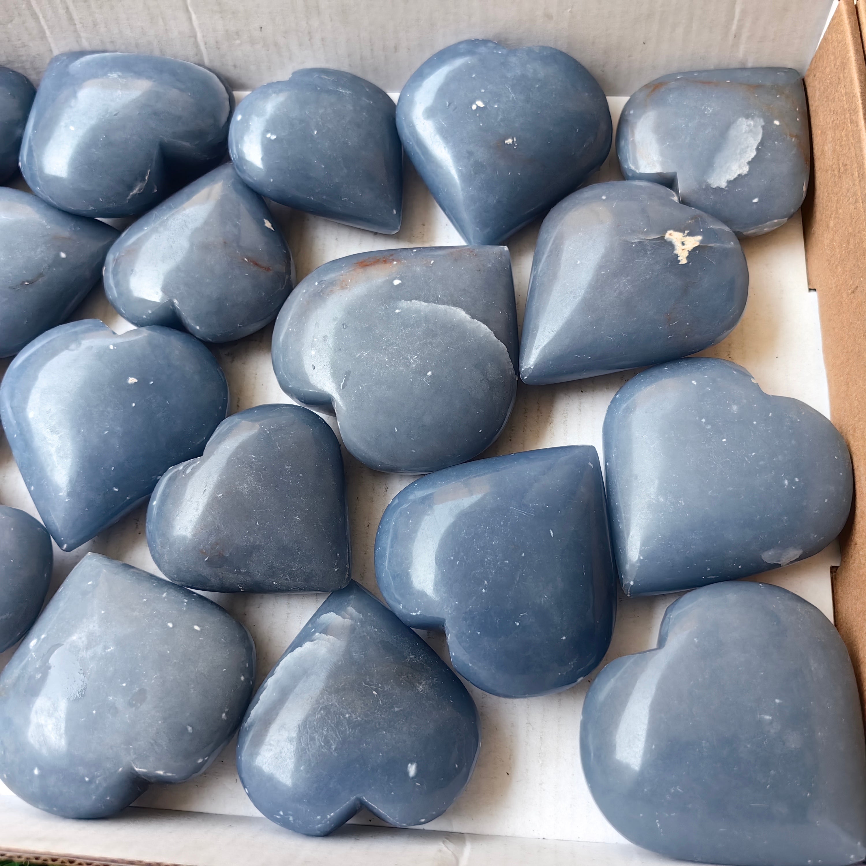19 pc angelite hearts