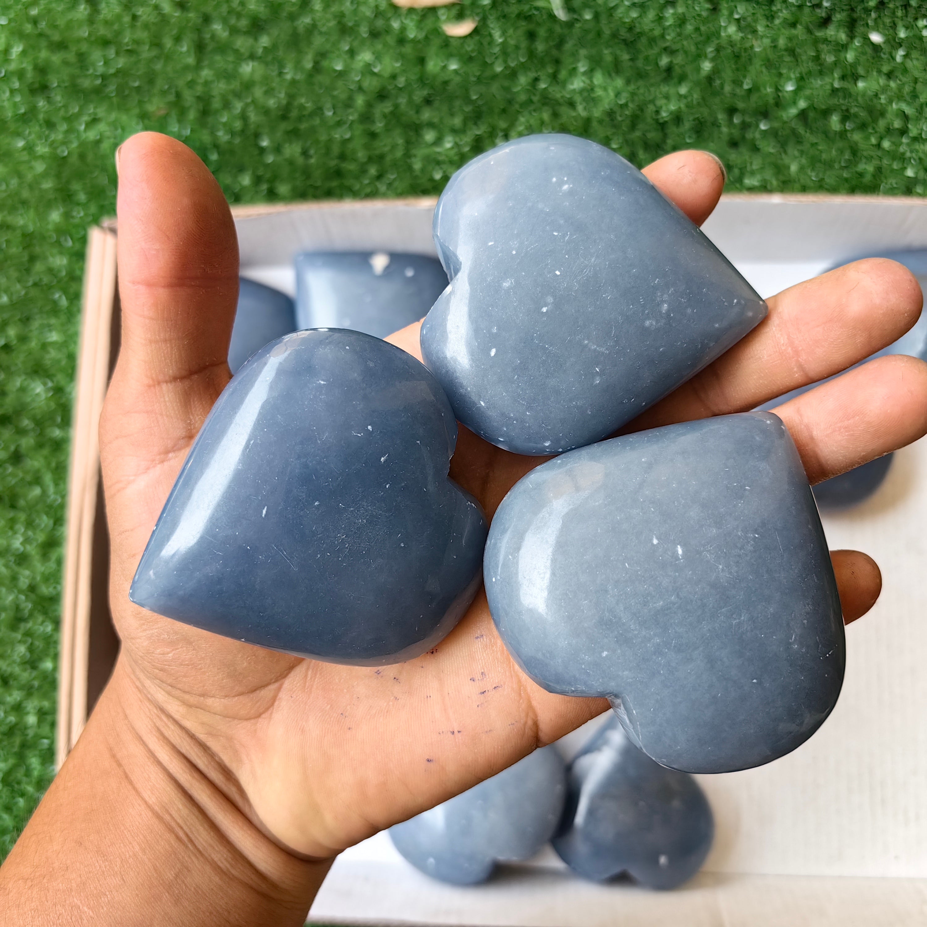 19 pc angelite hearts