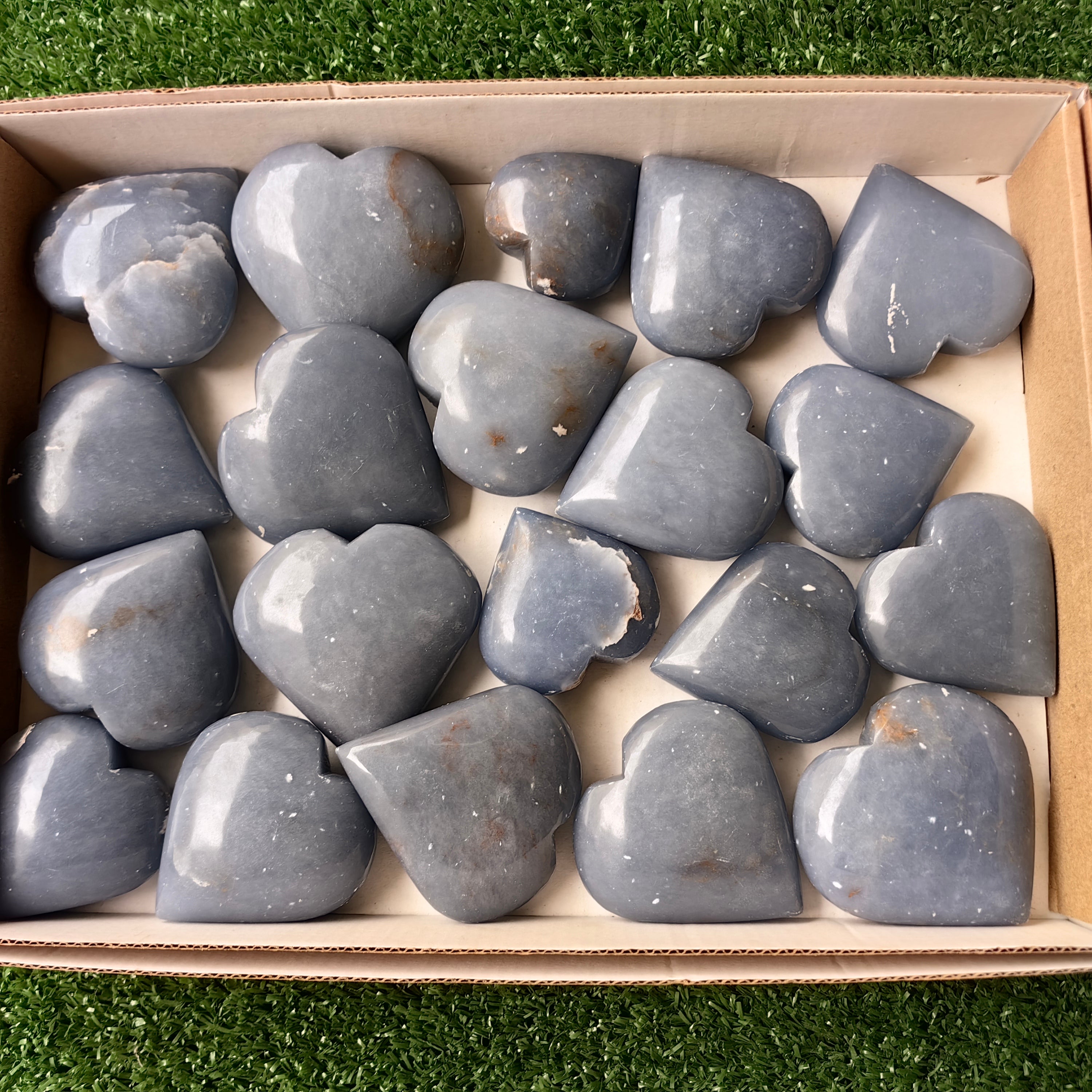 20 pc angelite hearts