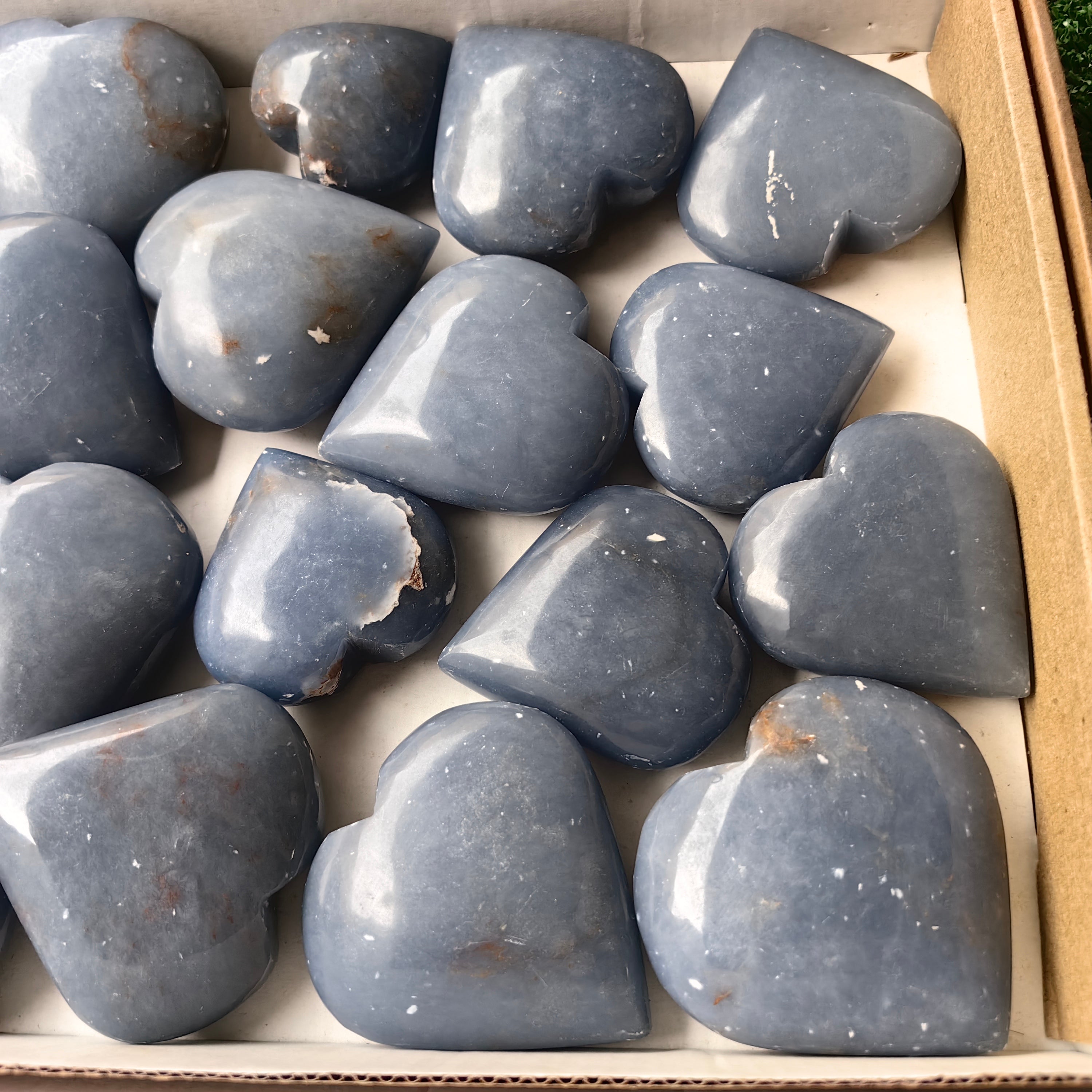 20 pc angelite hearts