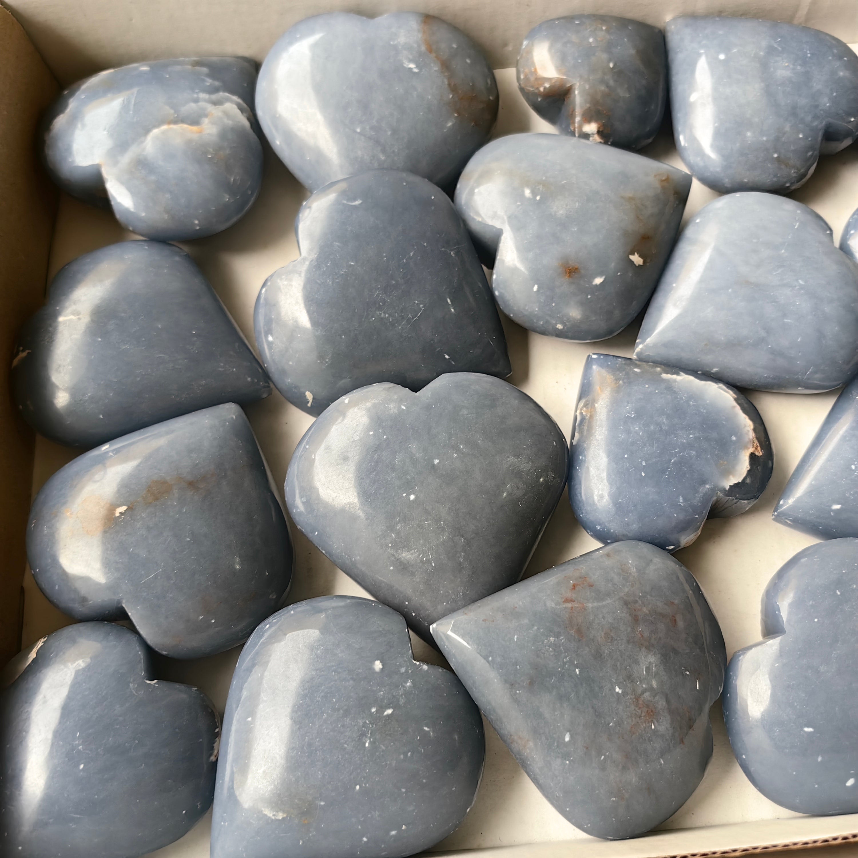 20 pc angelite hearts
