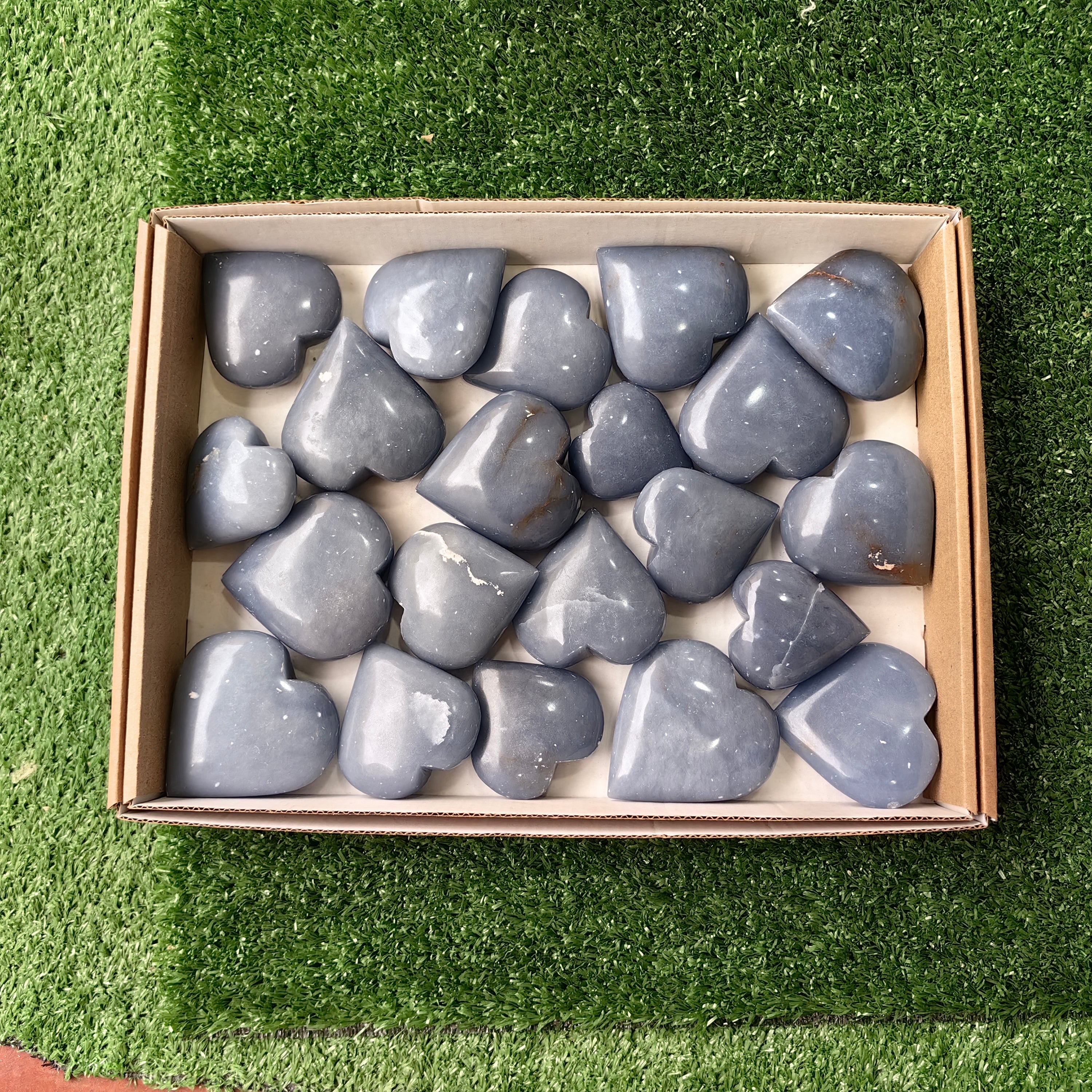 21 pc angelite hearts