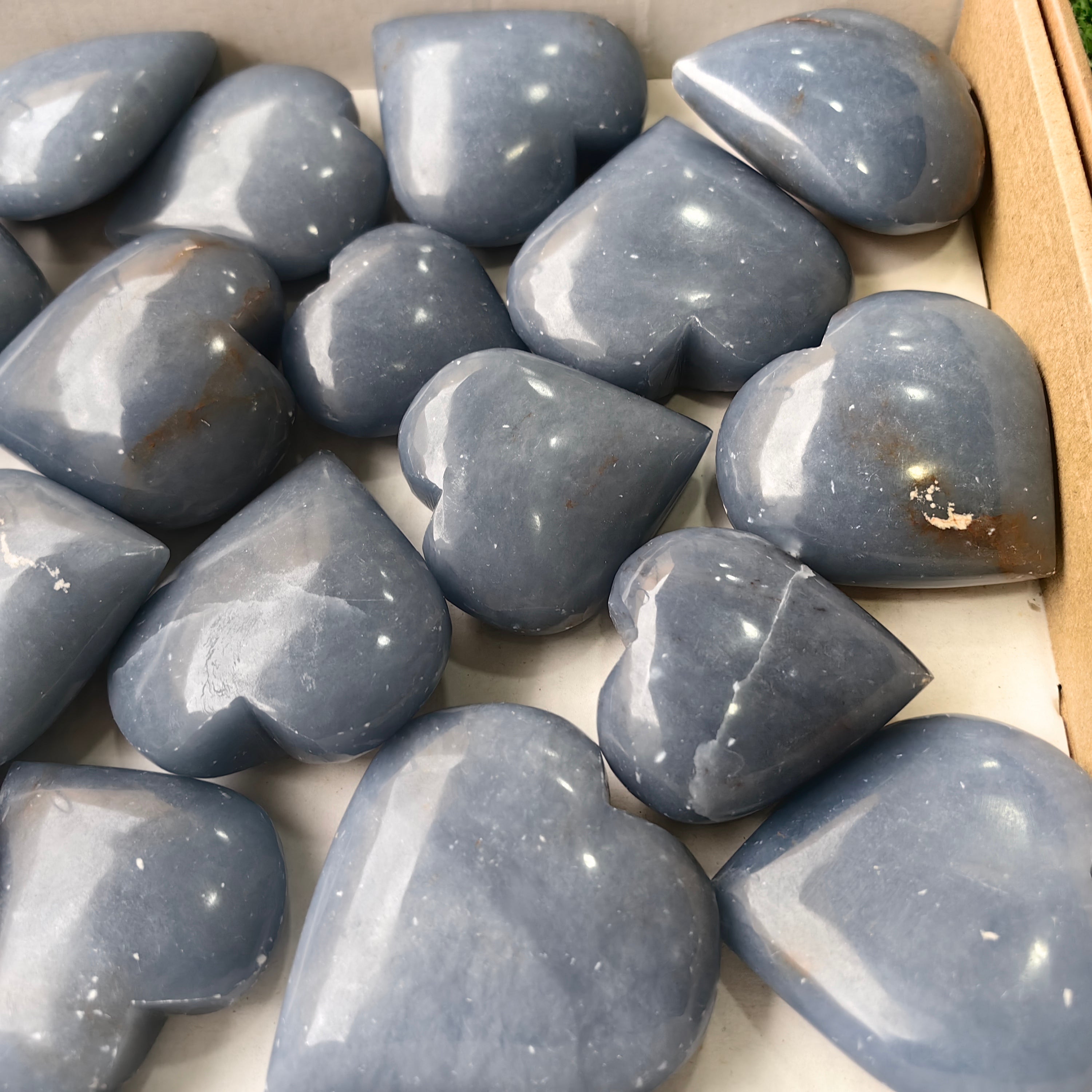 21 pc angelite hearts