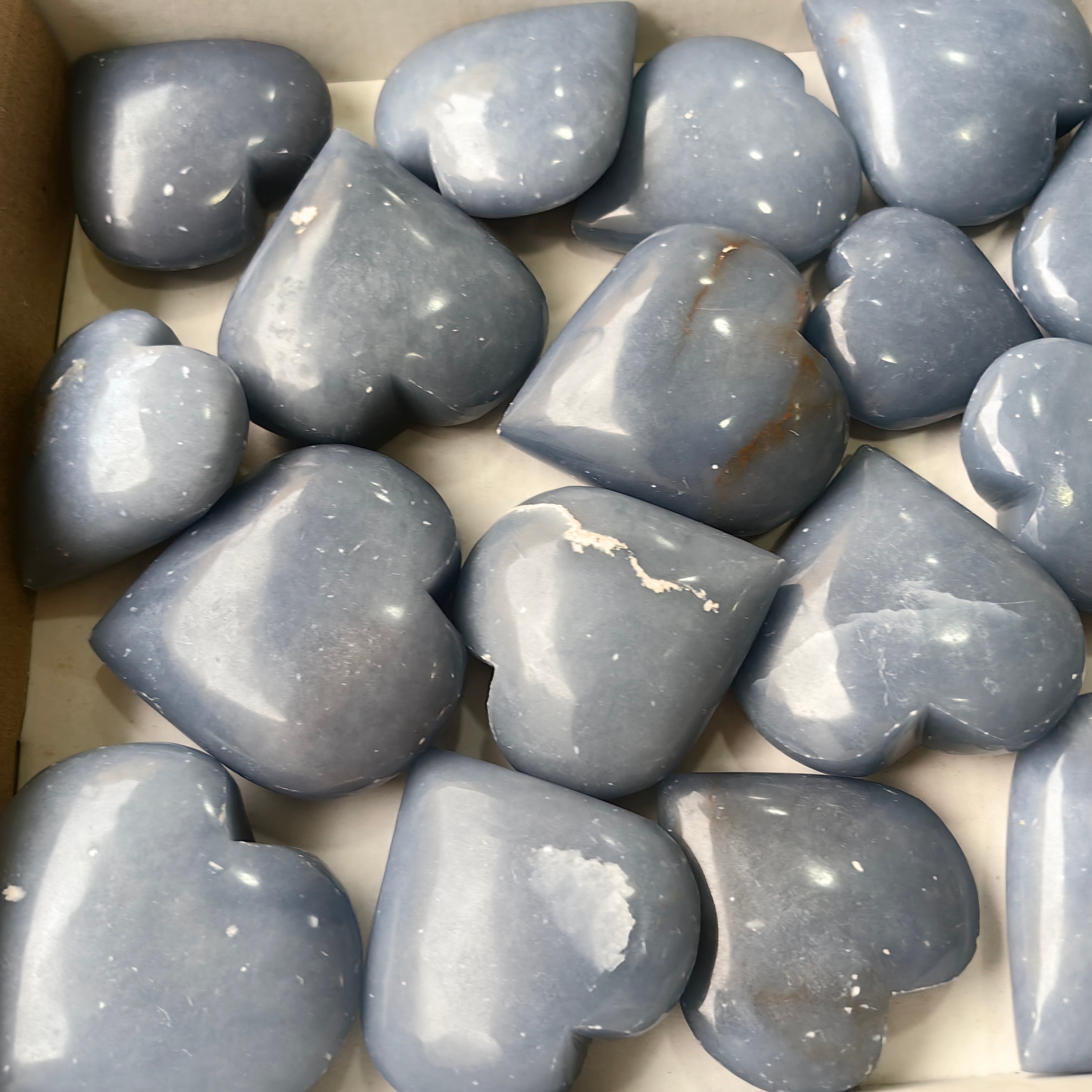 21 pc angelite hearts