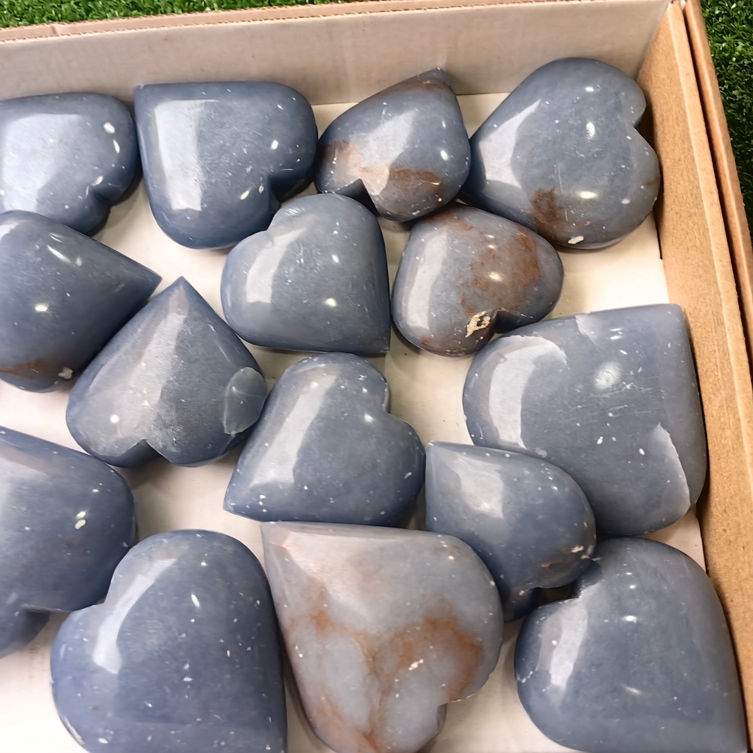 19 pc angelite hearts