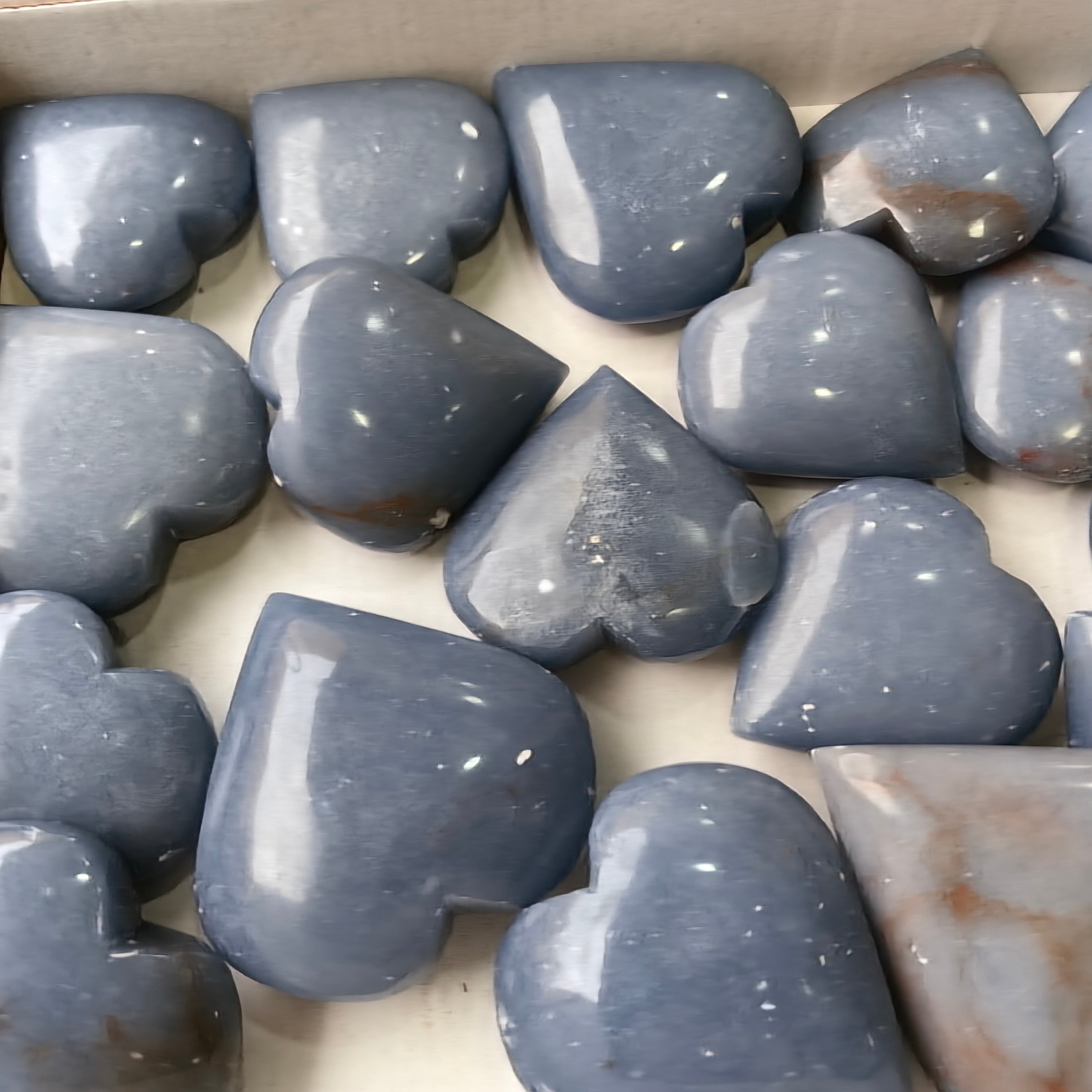 19 pc angelite hearts