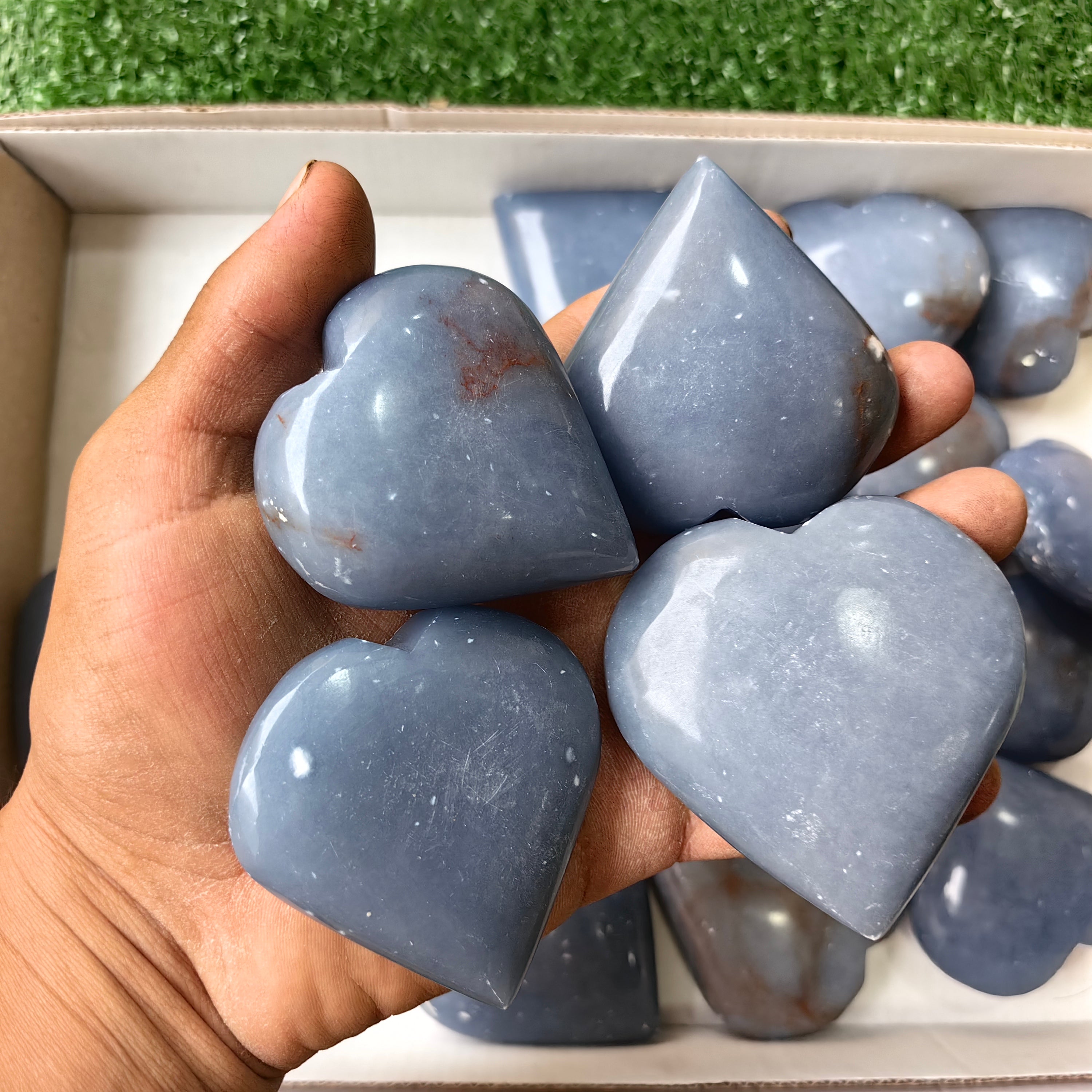 19 pc angelite hearts