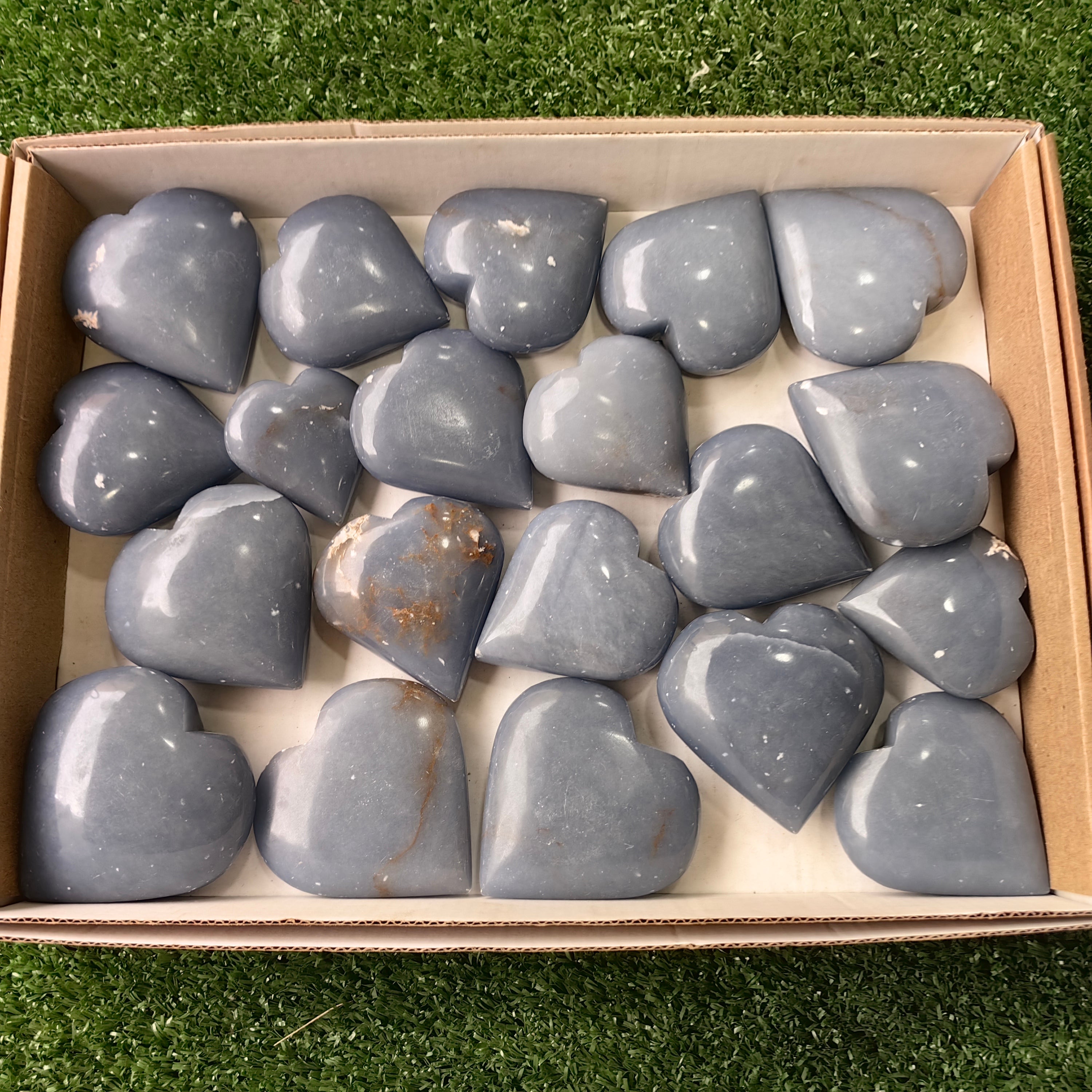 20 pc angelite hearts
