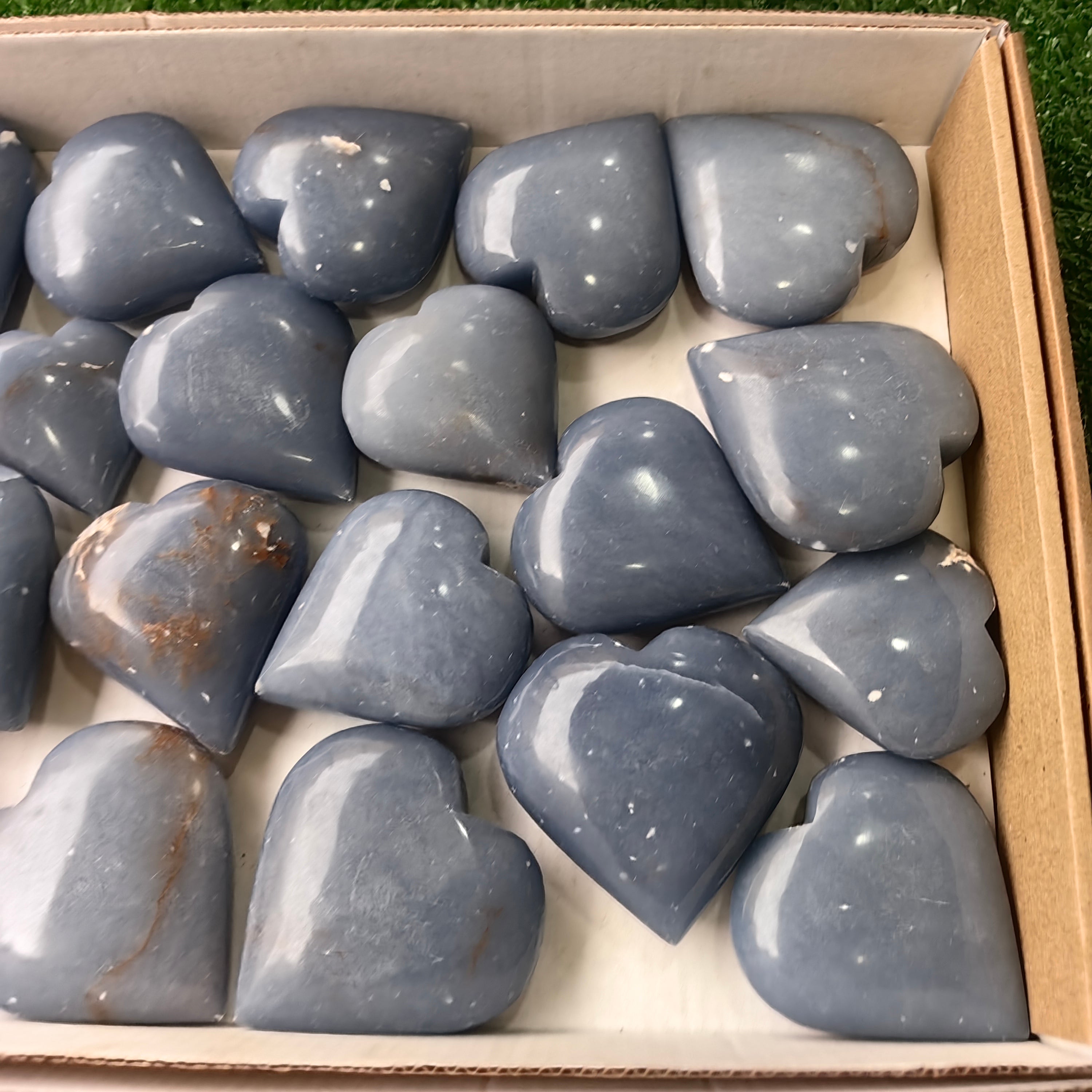 20 pc angelite hearts
