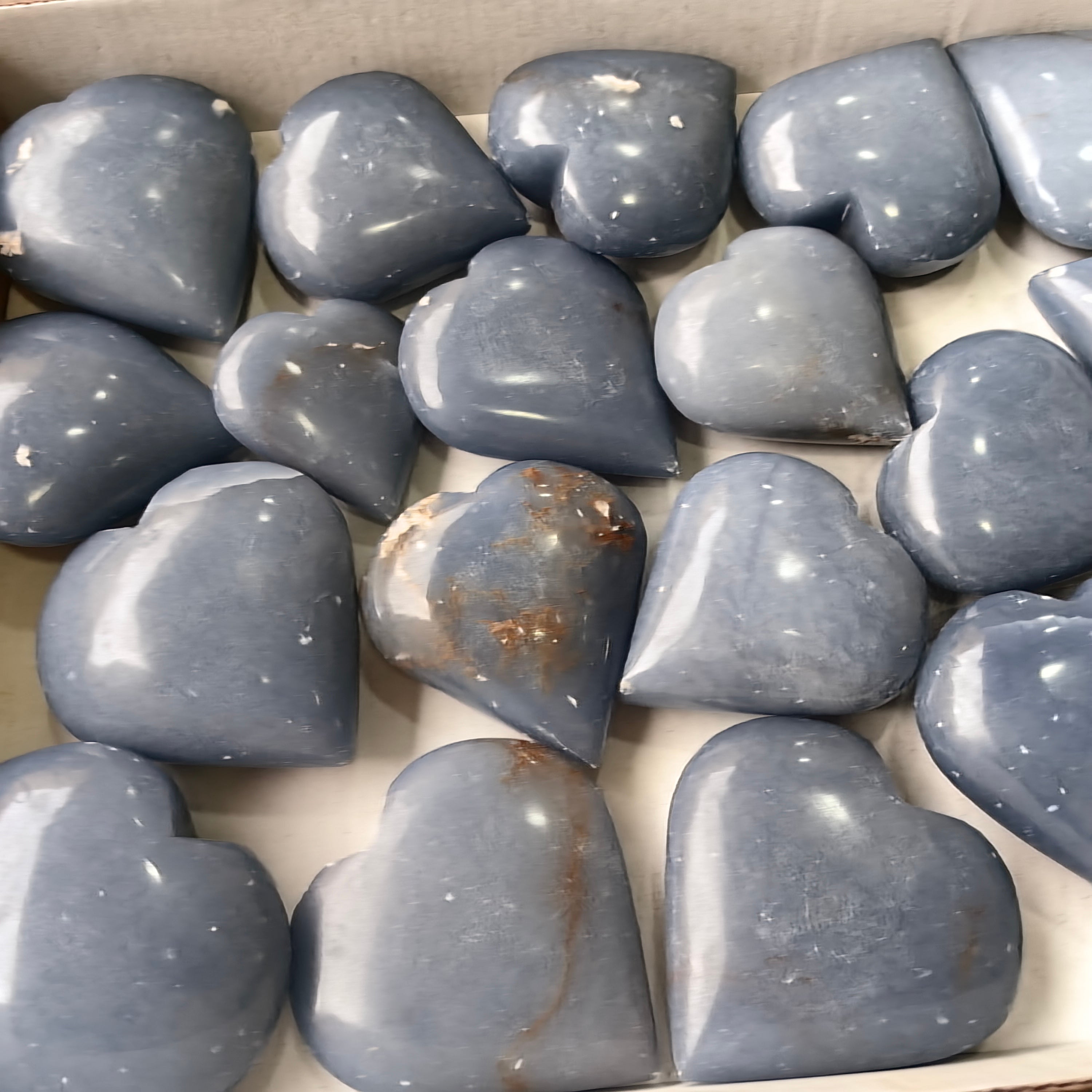 20 pc angelite hearts