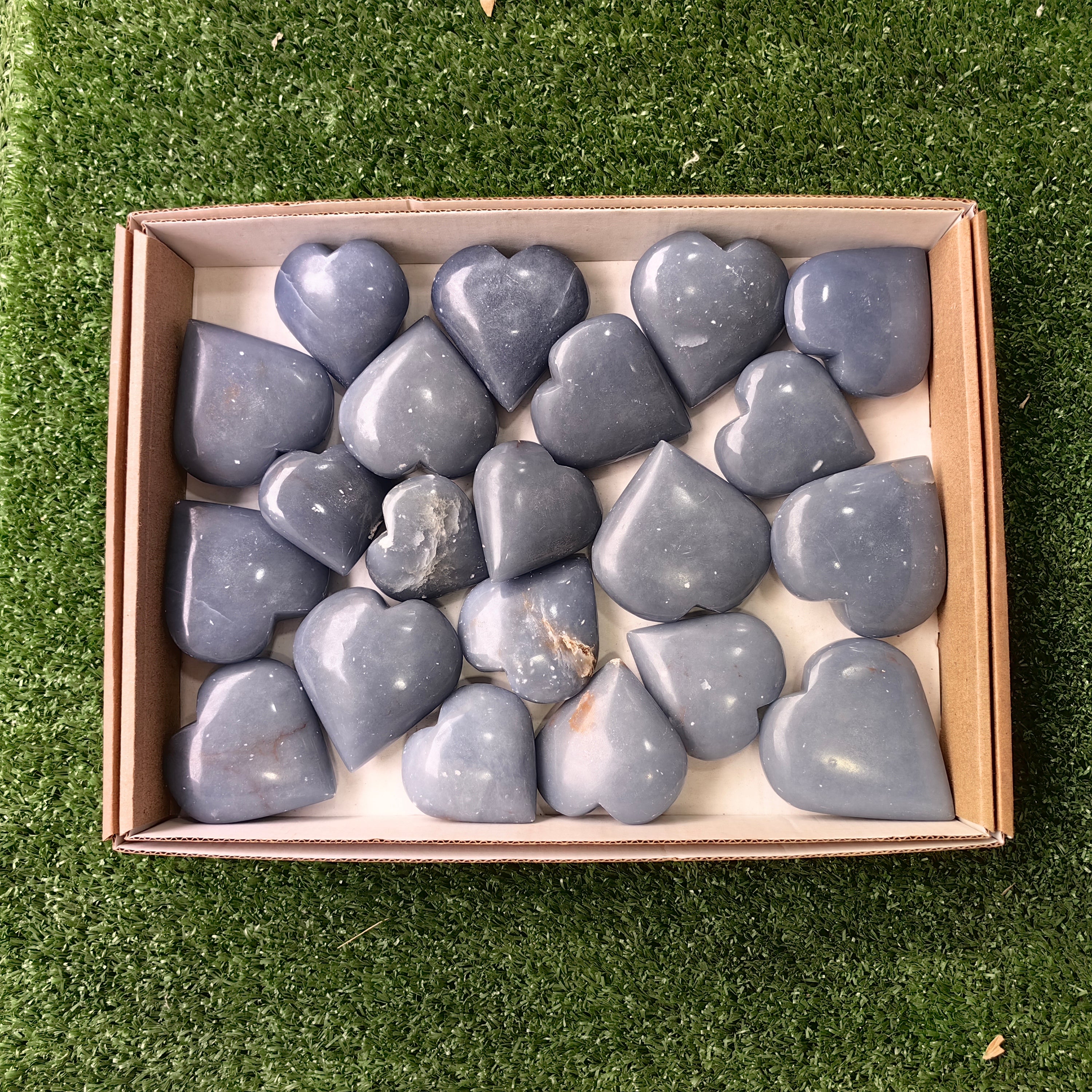 21 pc angelite hearts
