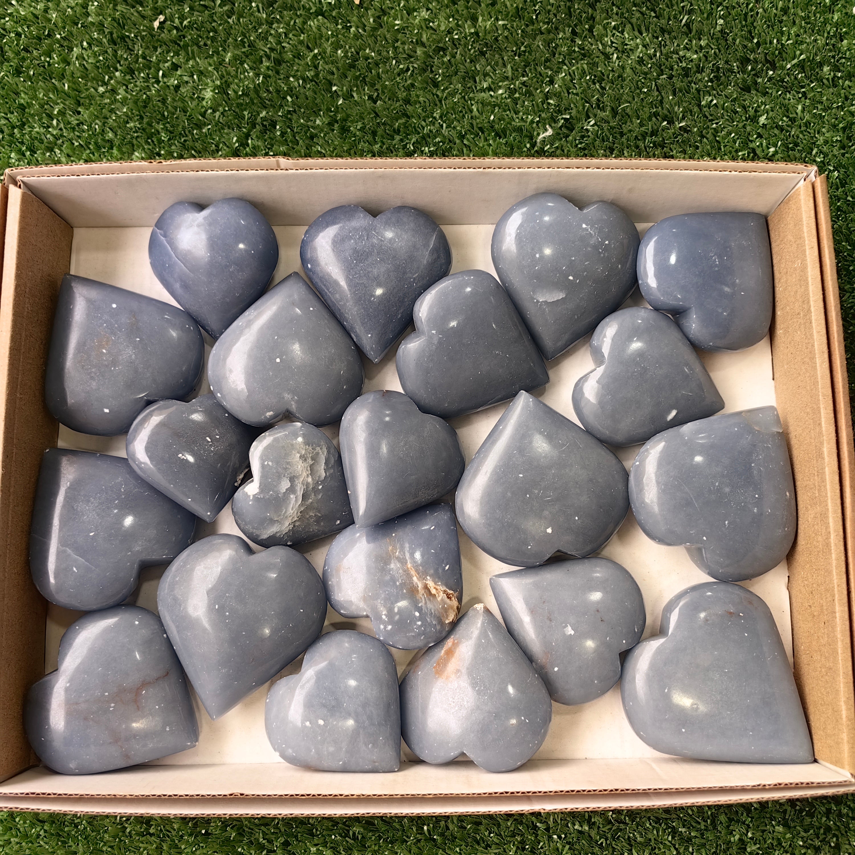 21 pc angelite hearts