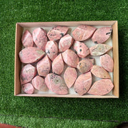 23 pc rhodonite flames