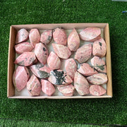 25 pc rhodonite flames