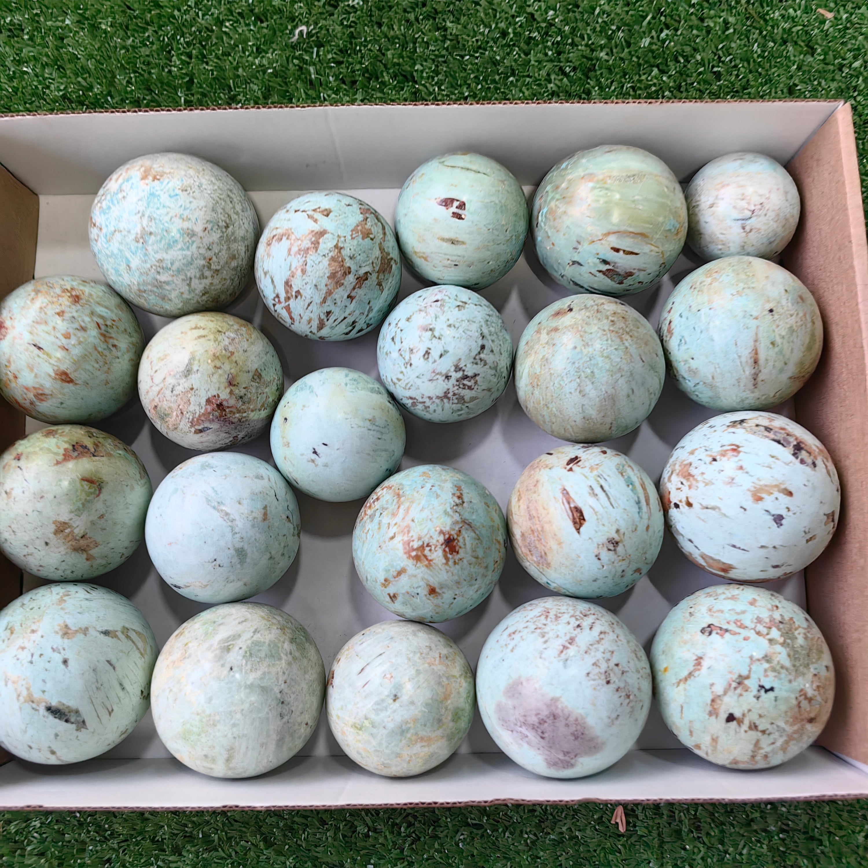 21 pc peruvian turquoise spheres