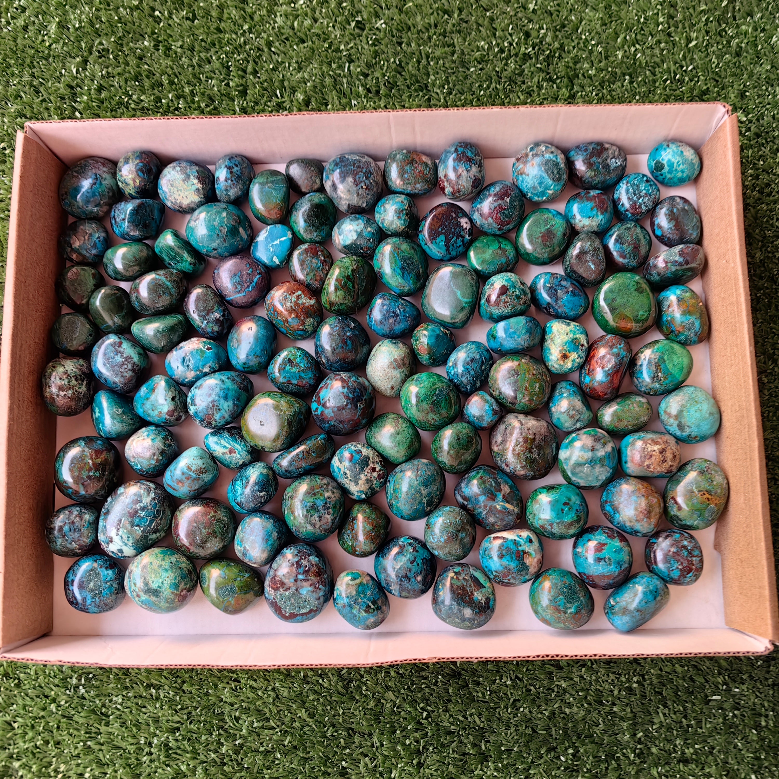 2 kg tumbled chrysocolla