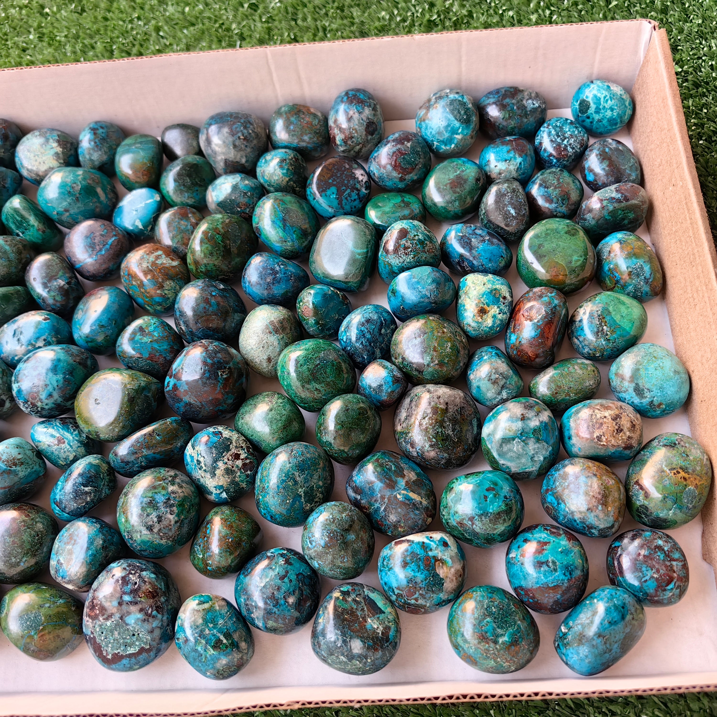 2 kg tumbled chrysocolla