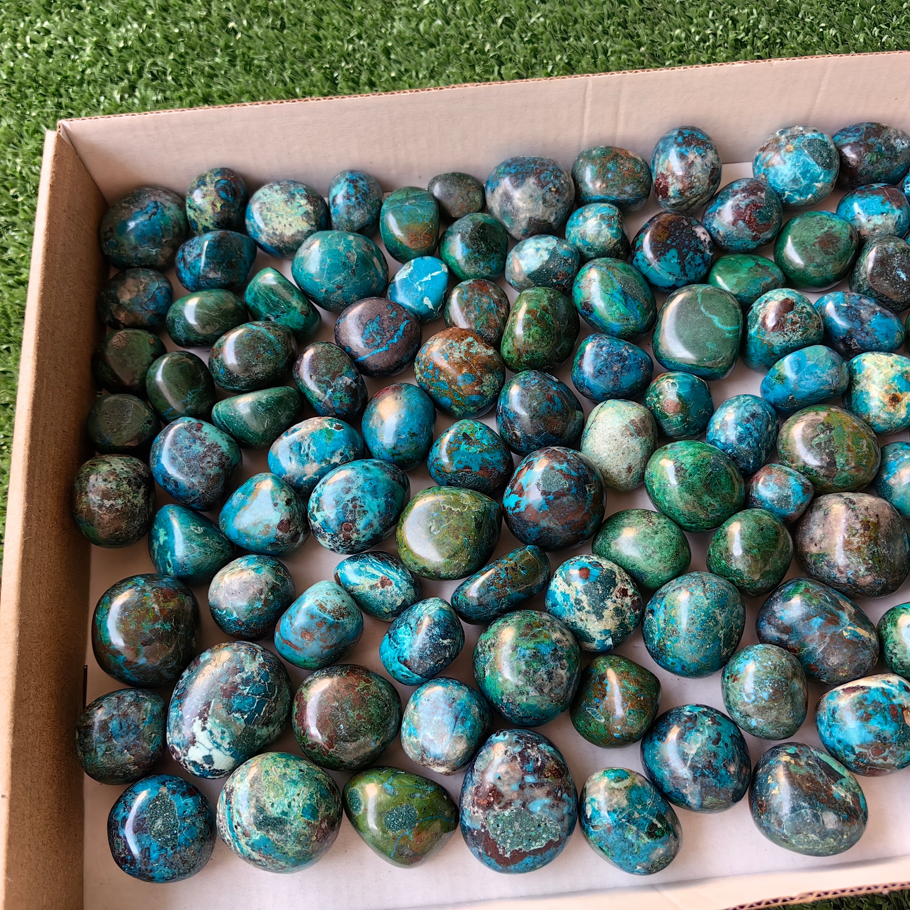 2 kg tumbled chrysocolla