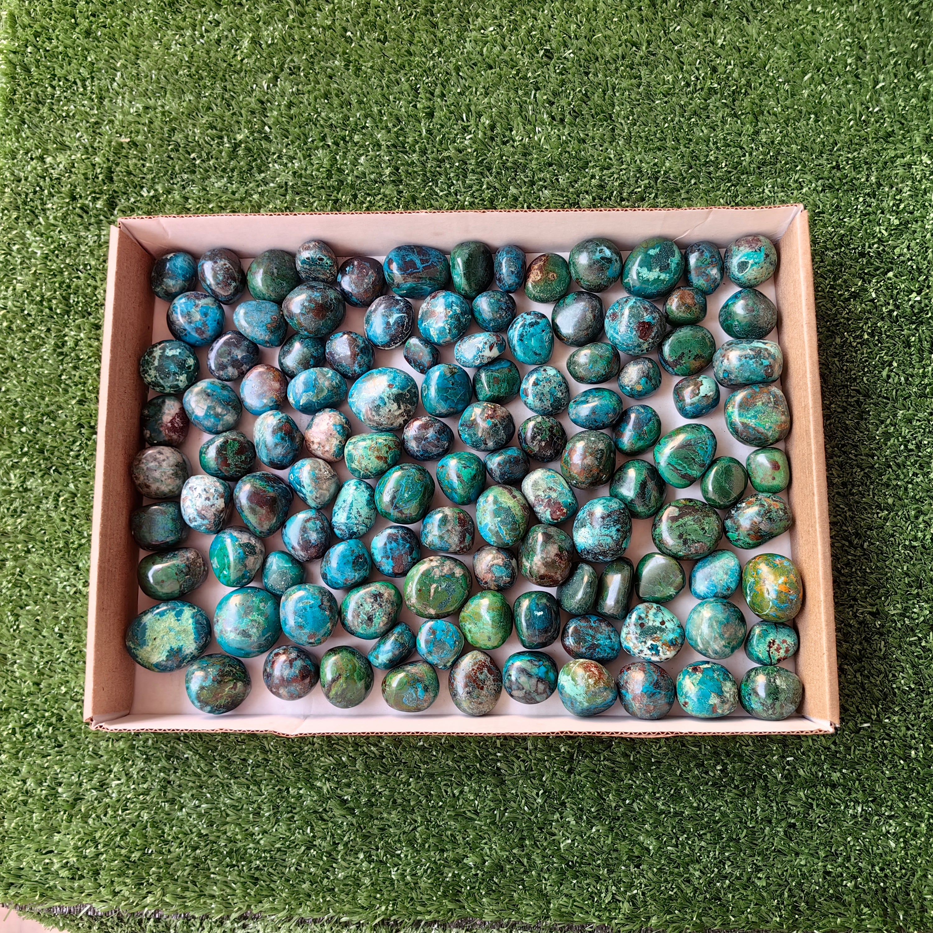 2 kg tumbled chrysocolla