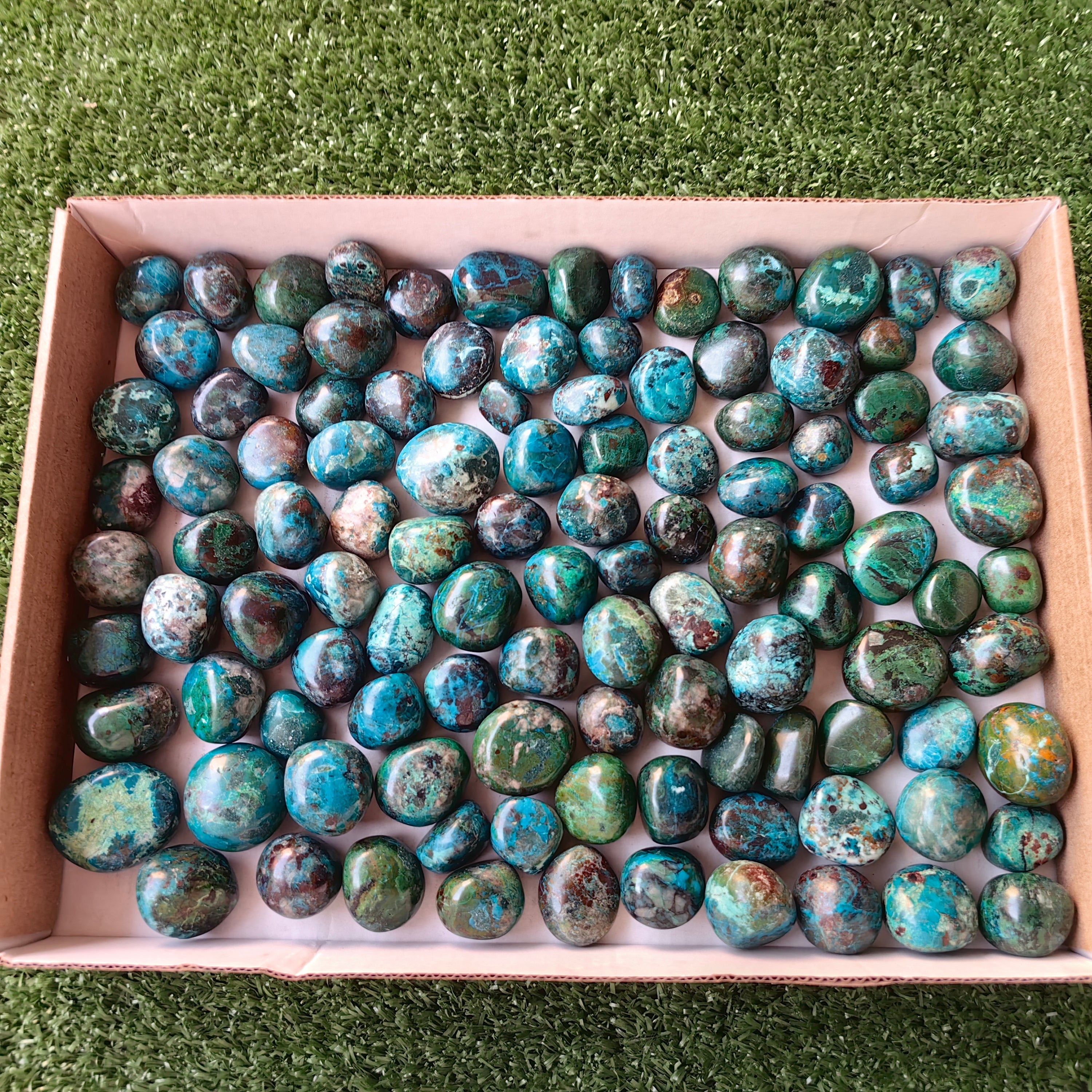 2 kg tumbled chrysocolla