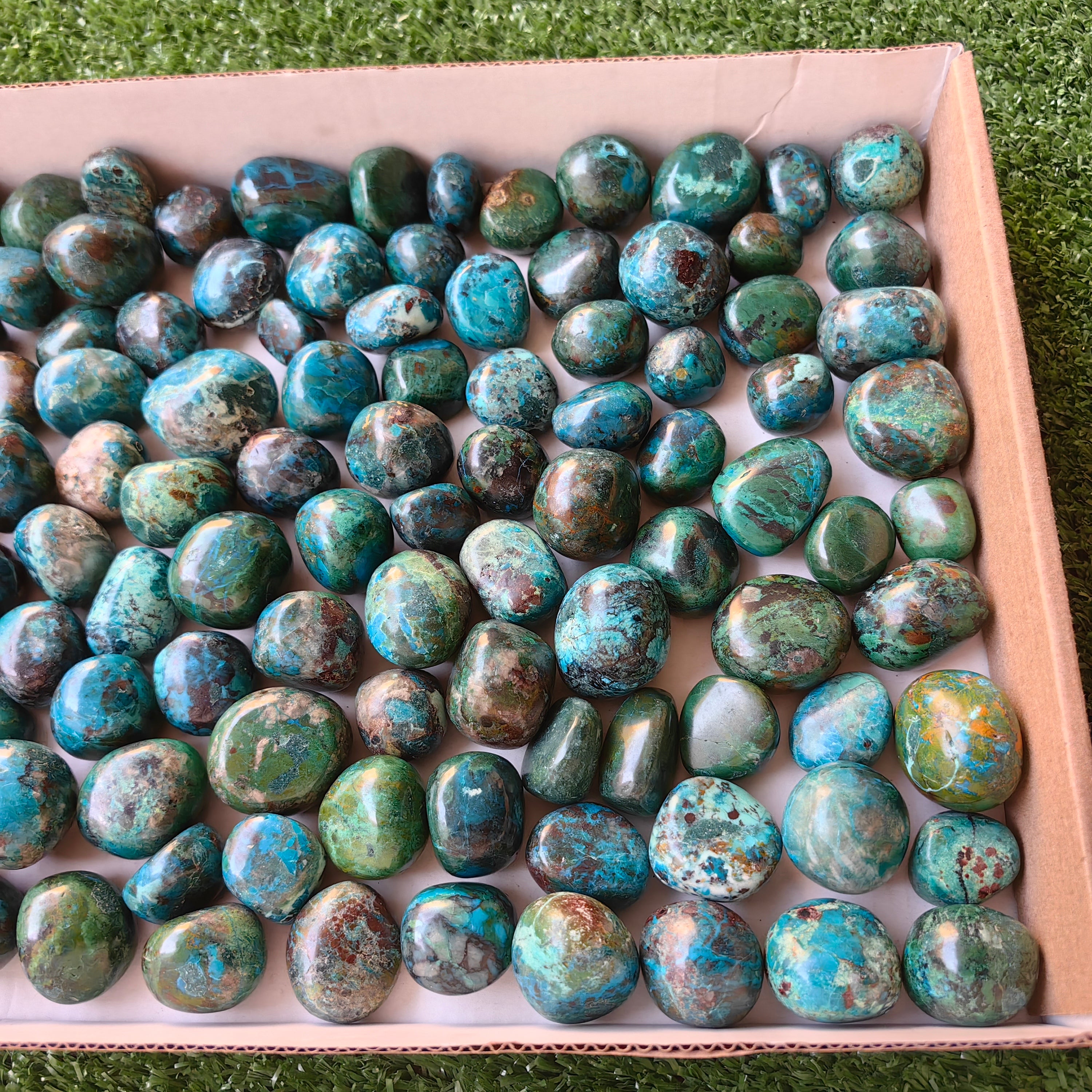 2 kg tumbled chrysocolla