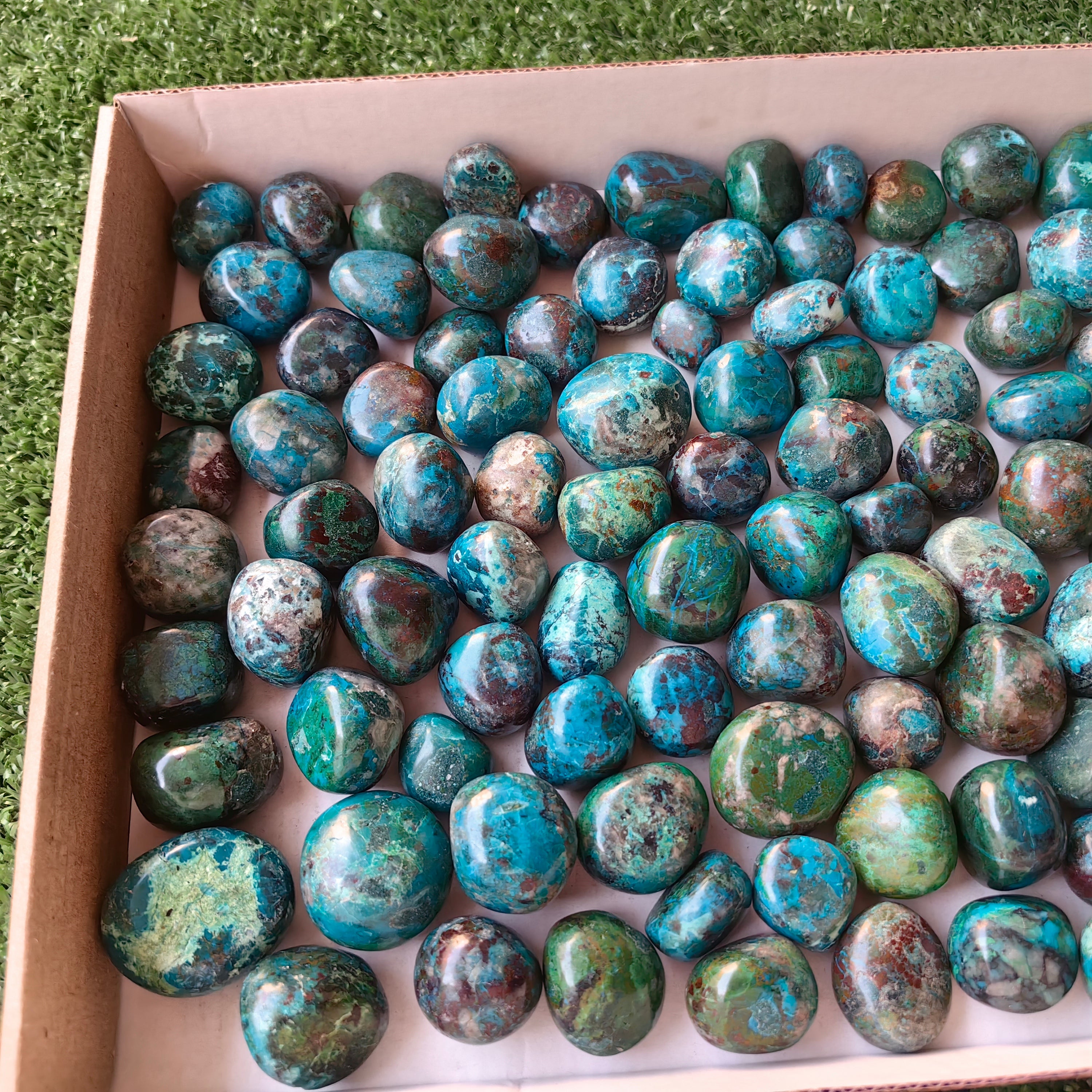 2 kg tumbled chrysocolla
