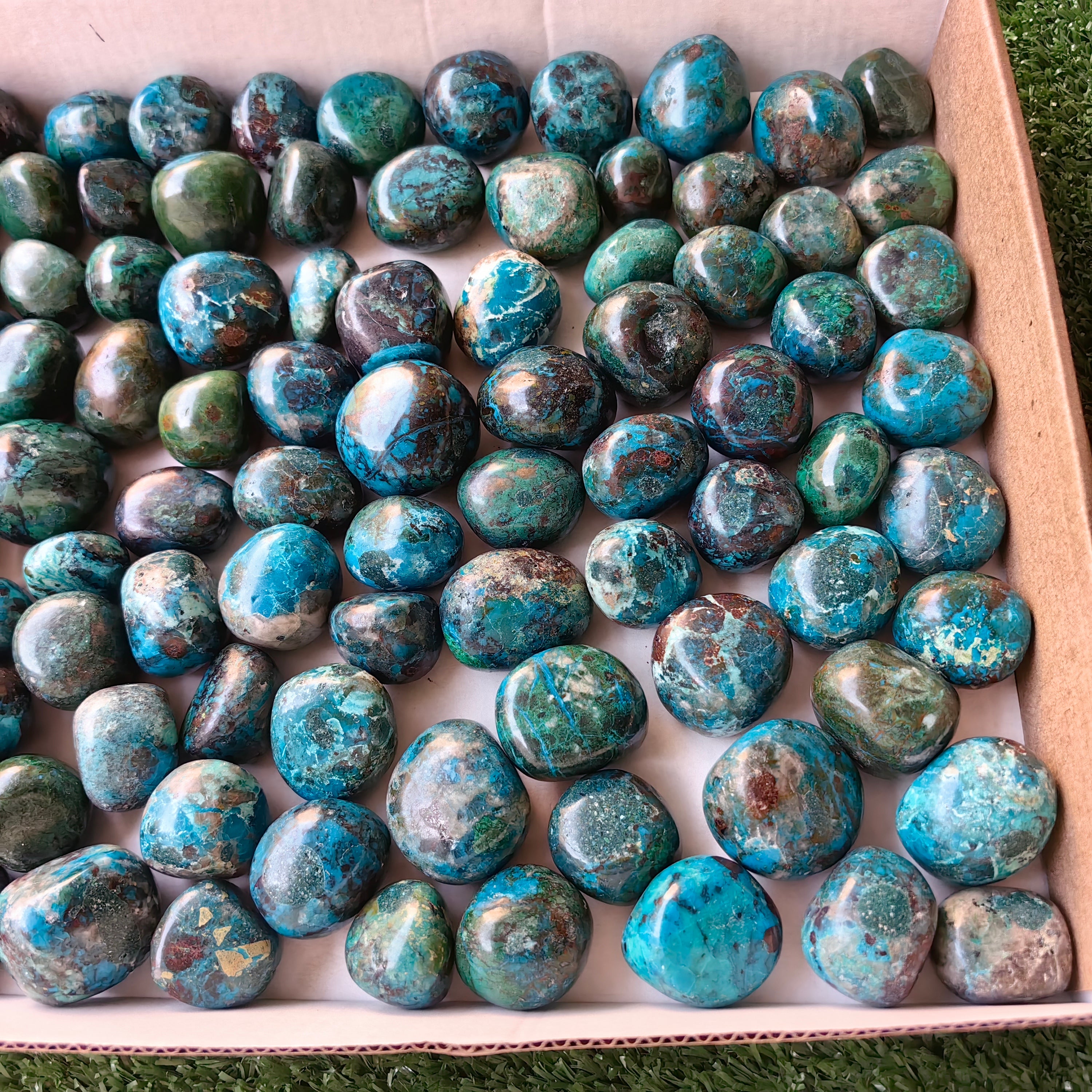 2 kg tumbled chrysocolla