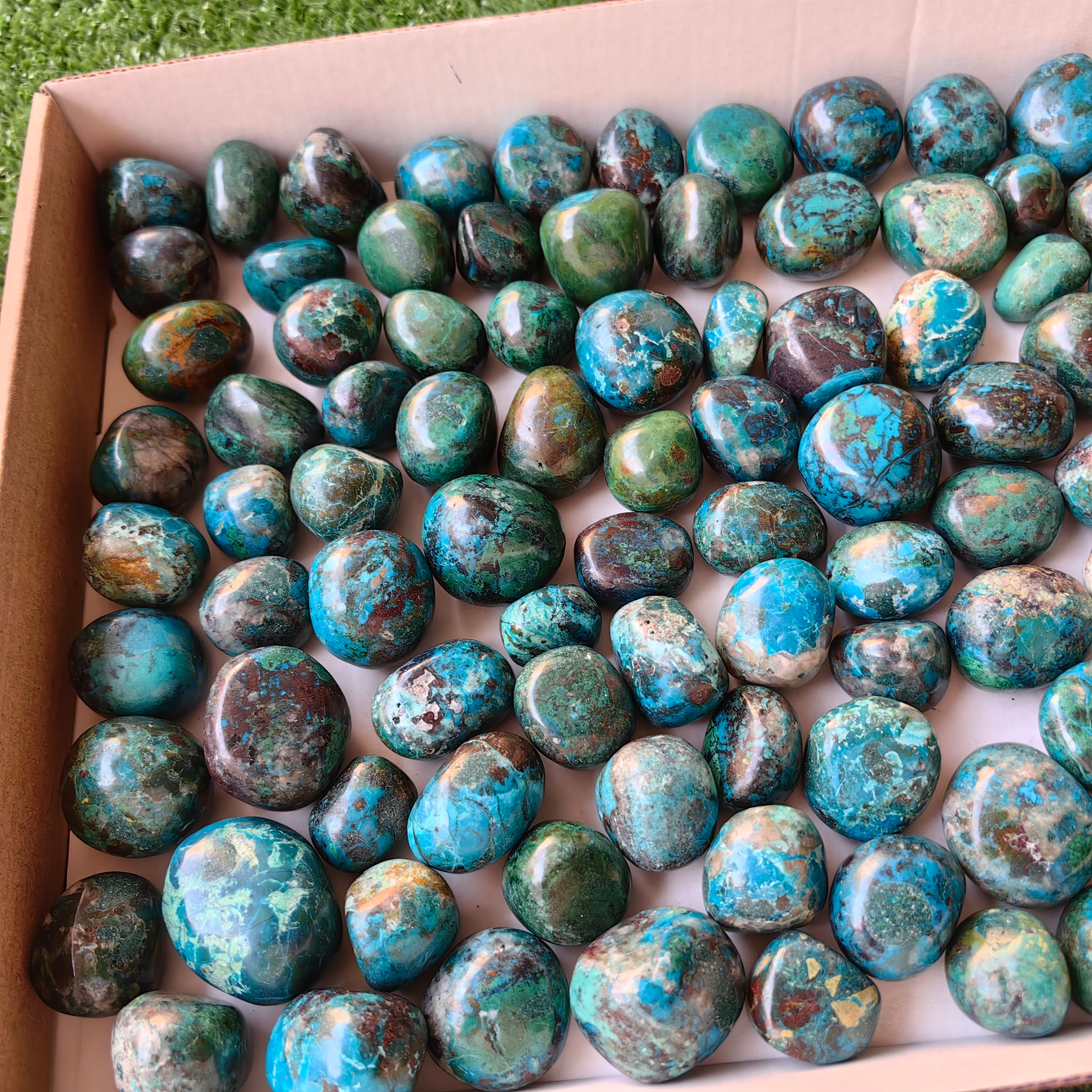 2 kg tumbled chrysocolla