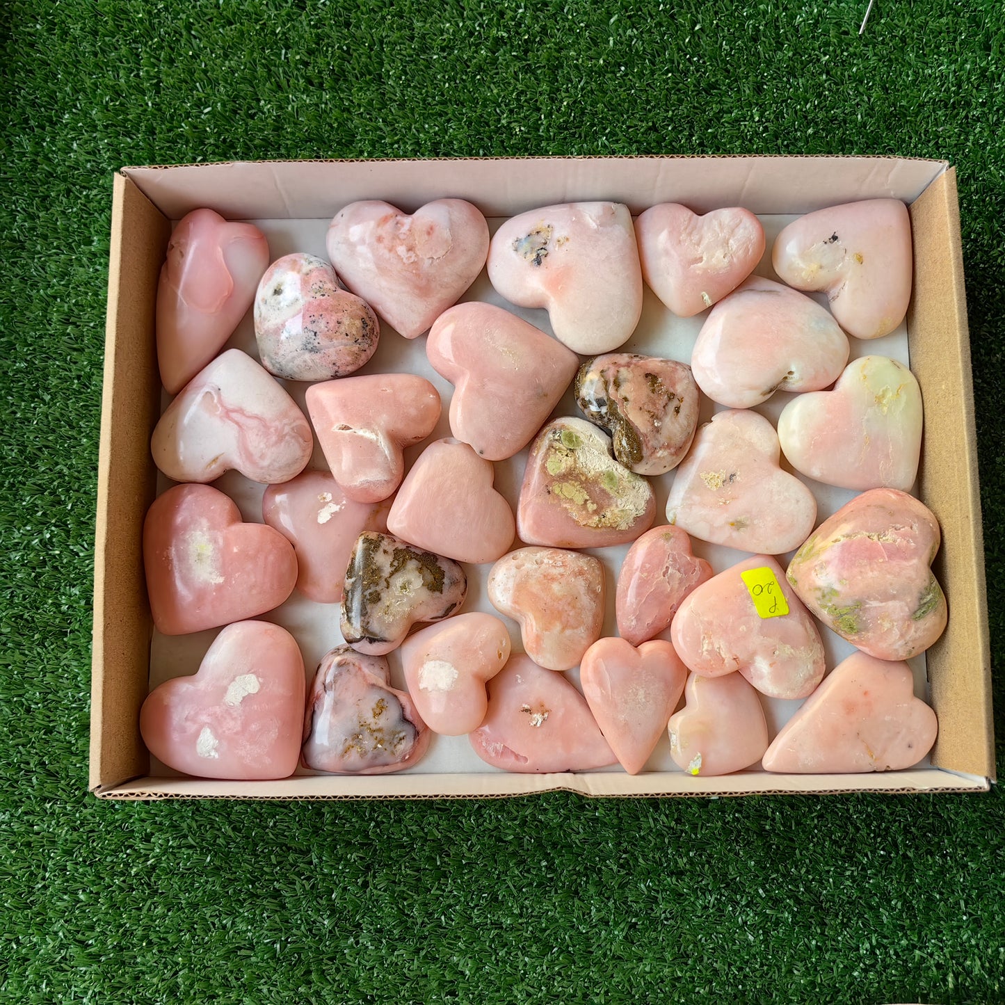 29 pc pink opal hearts