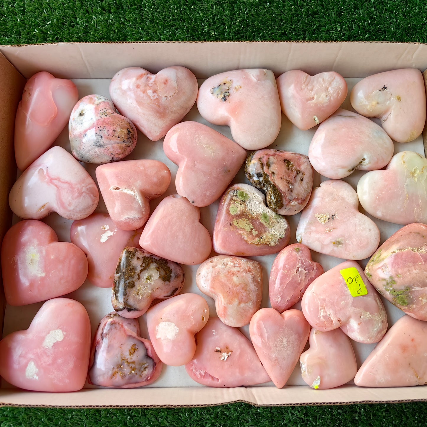 29 pc pink opal hearts