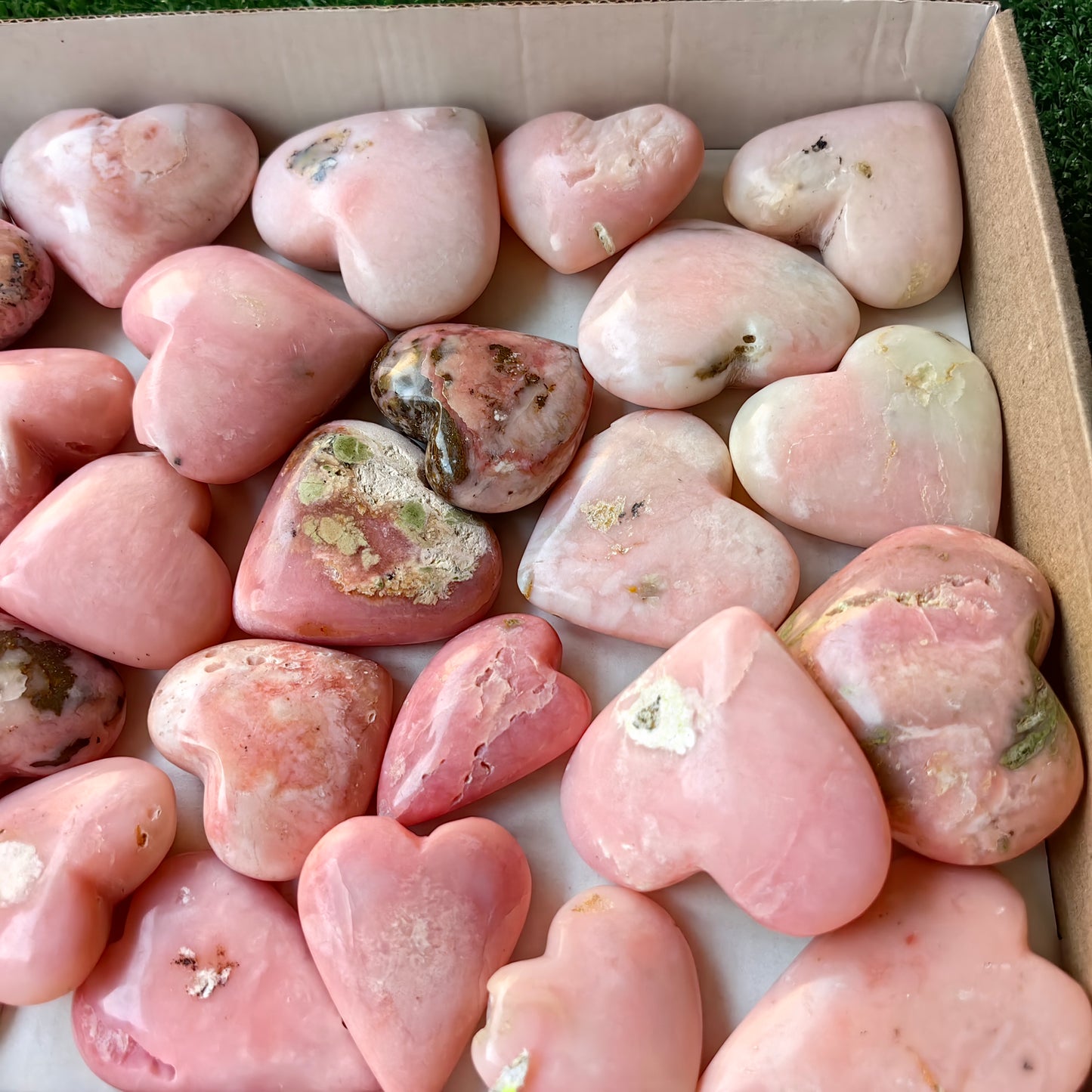 29 pc pink opal hearts