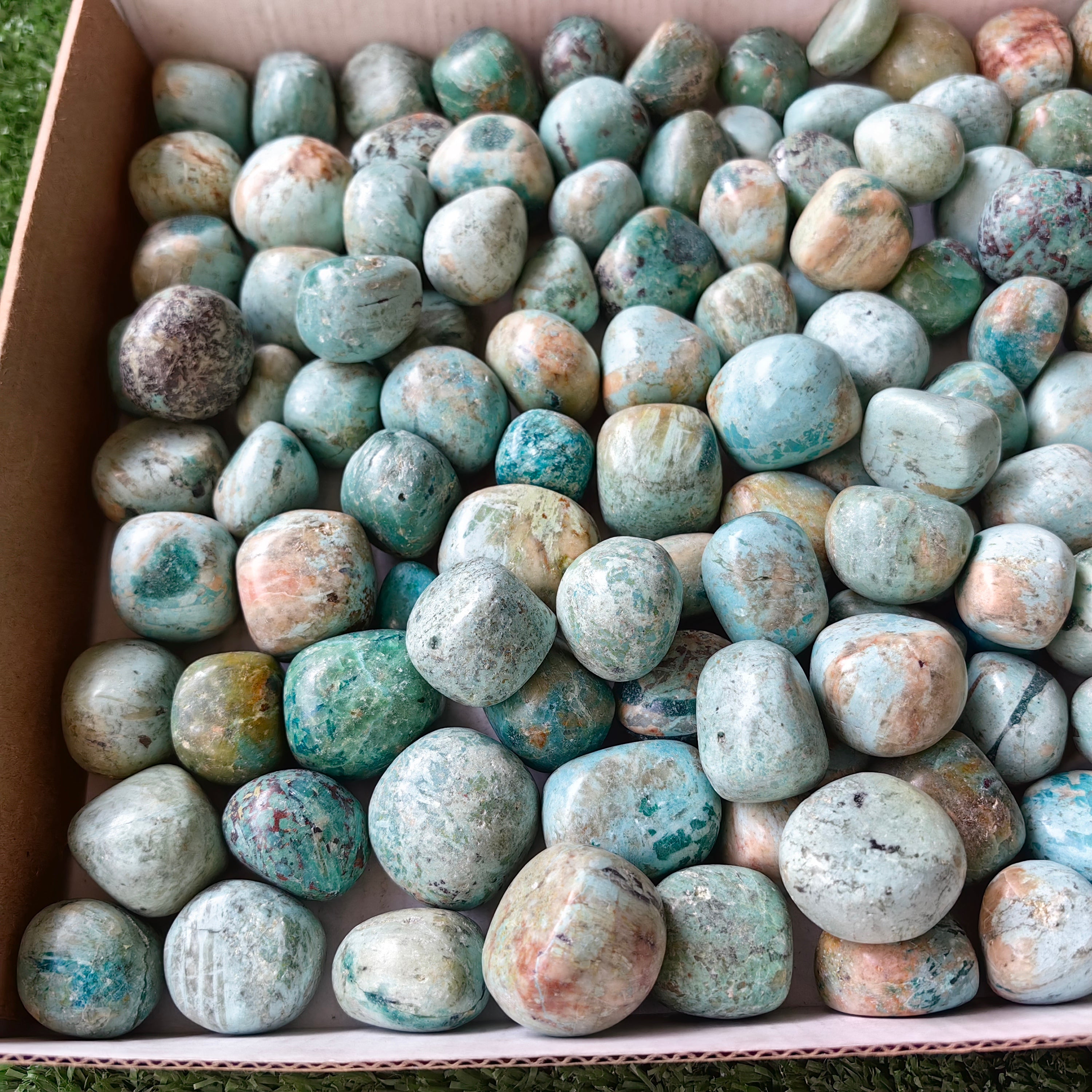 2 kg tumbled peruvian turquoise