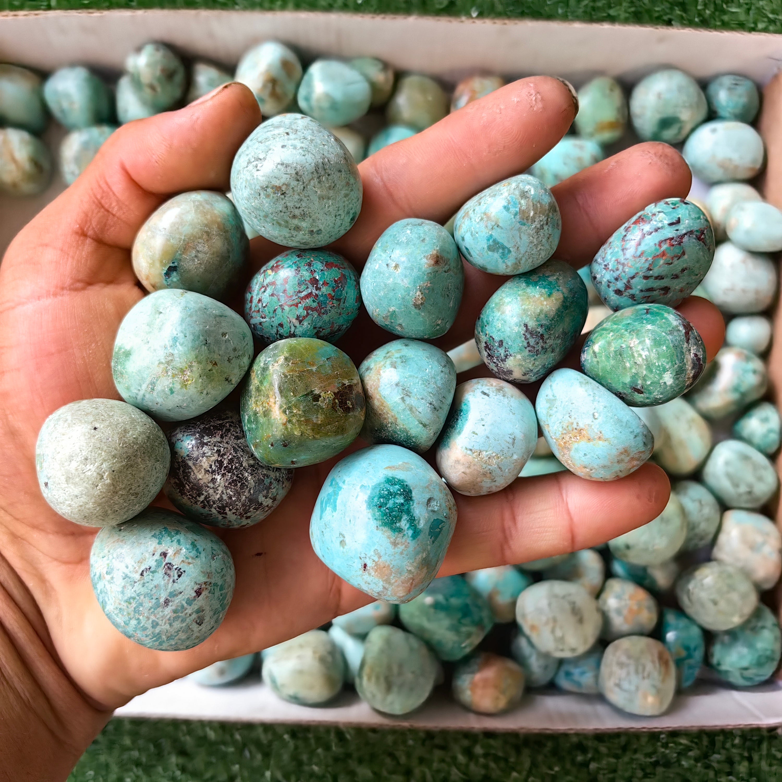 2 kg tumbled peruvian turquoise