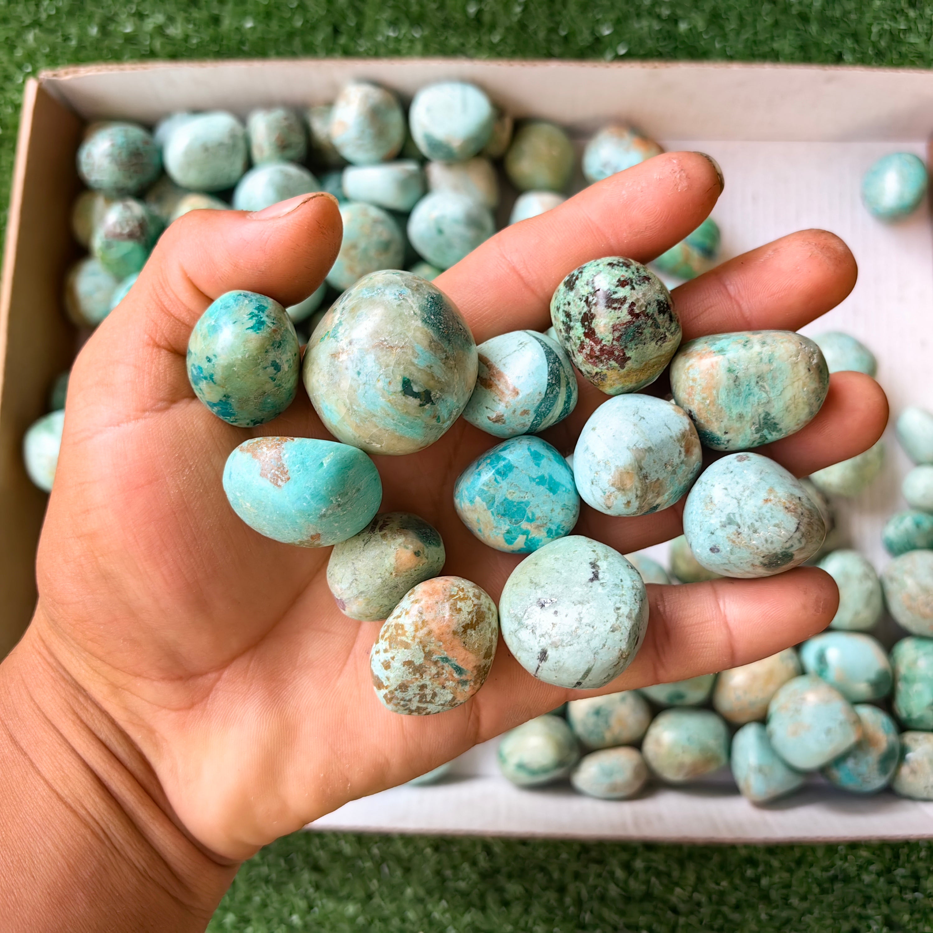 2 kg tumbled peruvian turquoise
