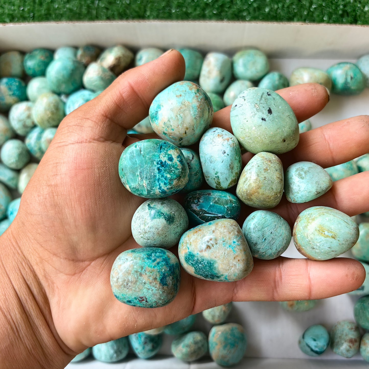 2 kg tumbled peruvian turquoise