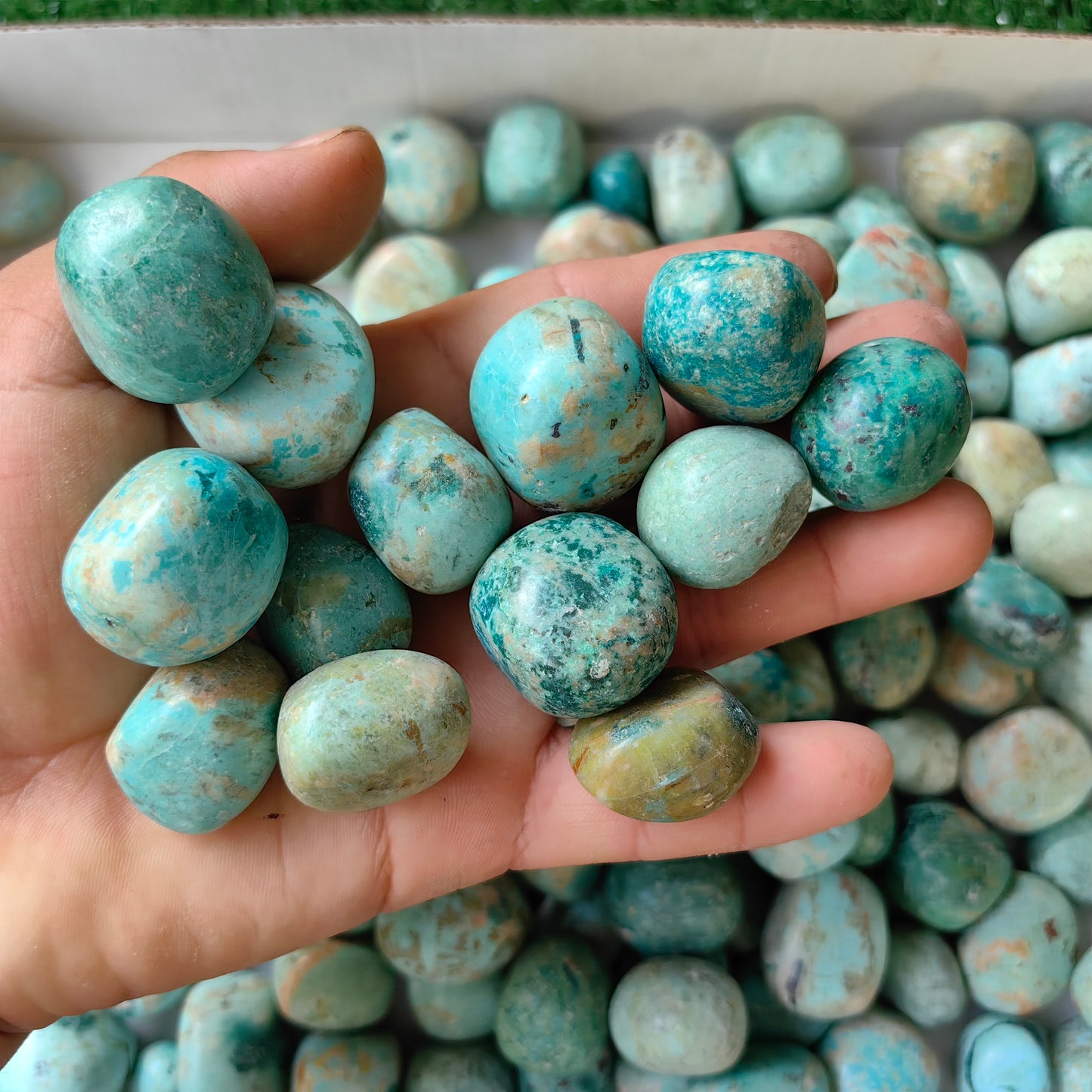 2 kg tumbled peruvian turquoise