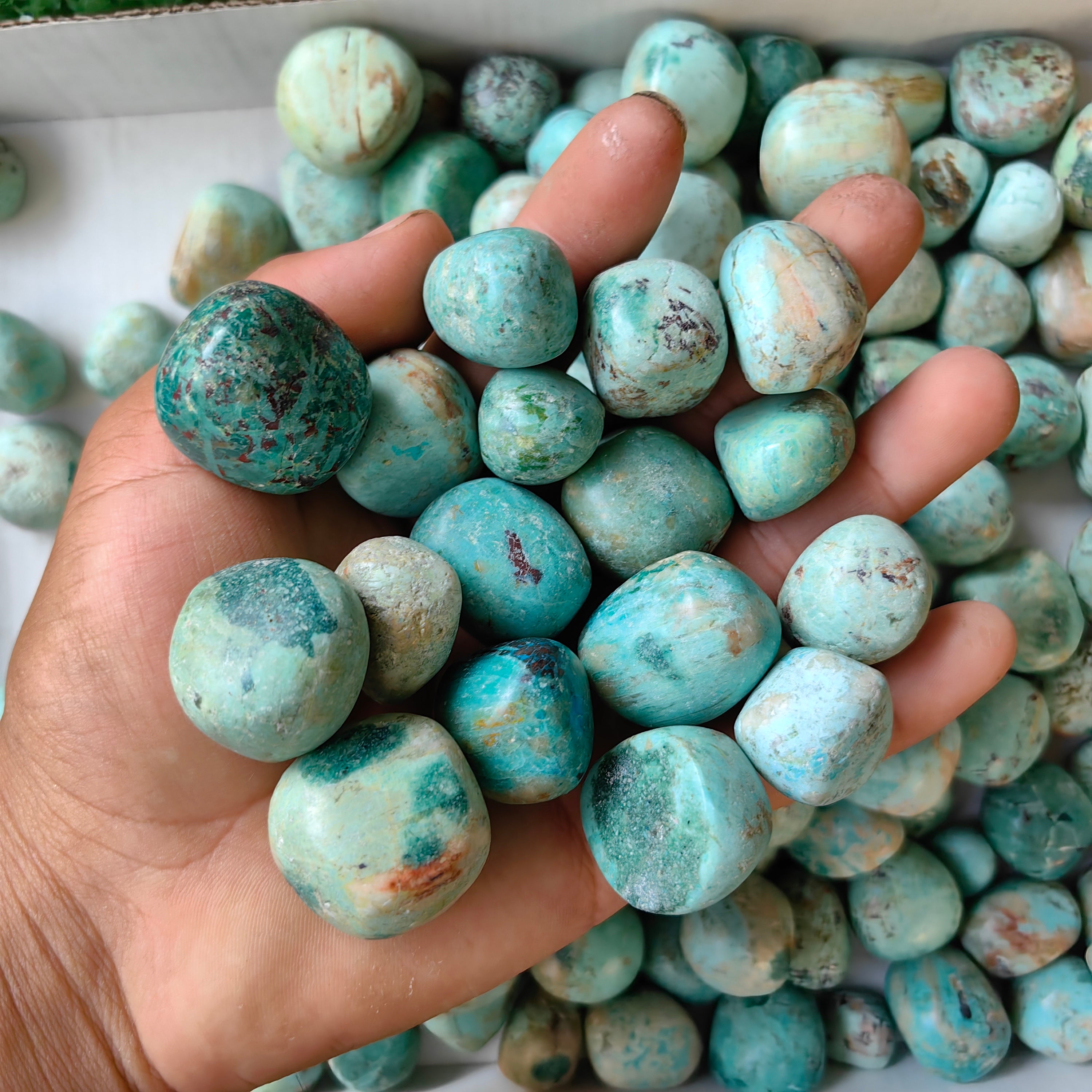 2 kg tumbled peruvian turquoise