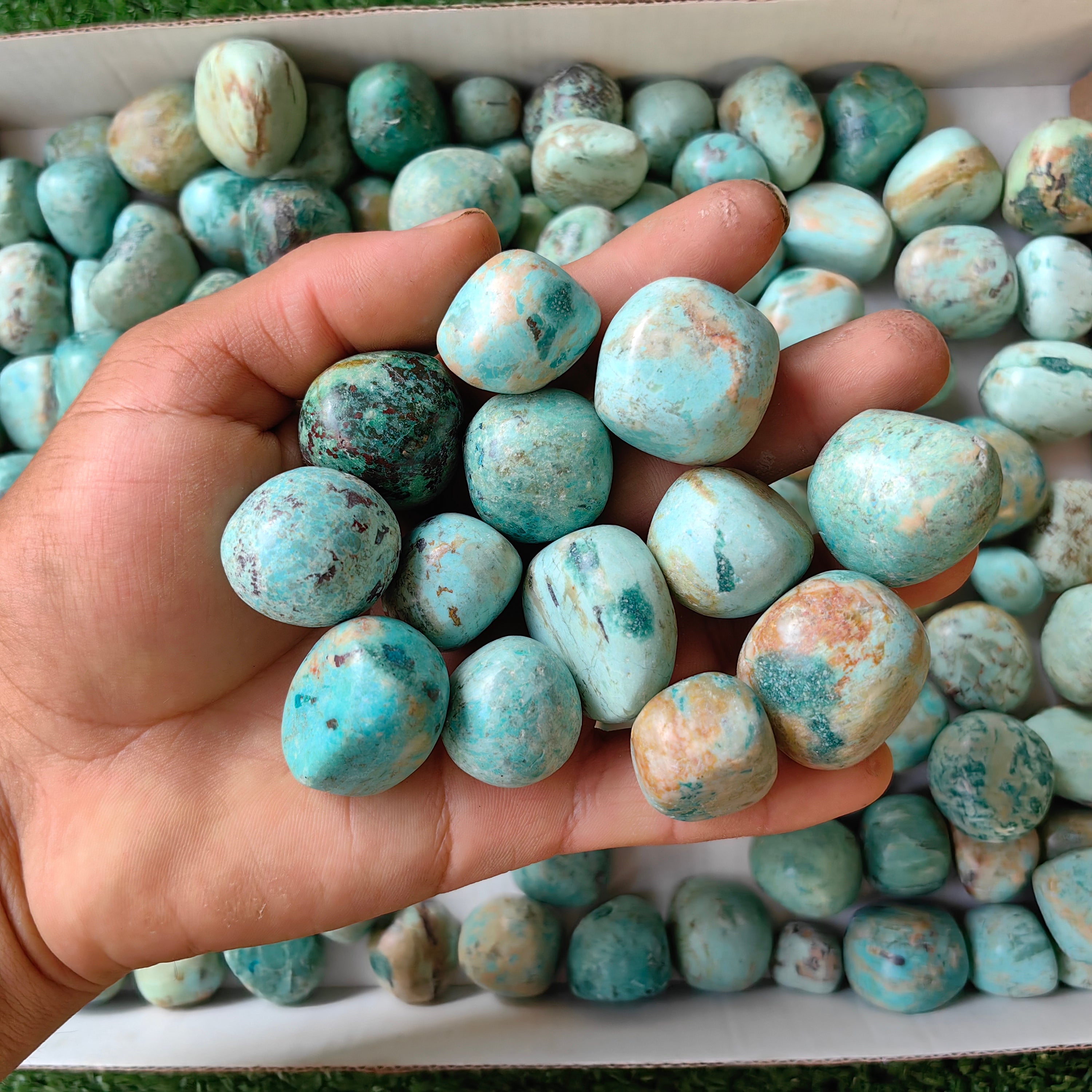 2 kg tumbled peruvian turquoise