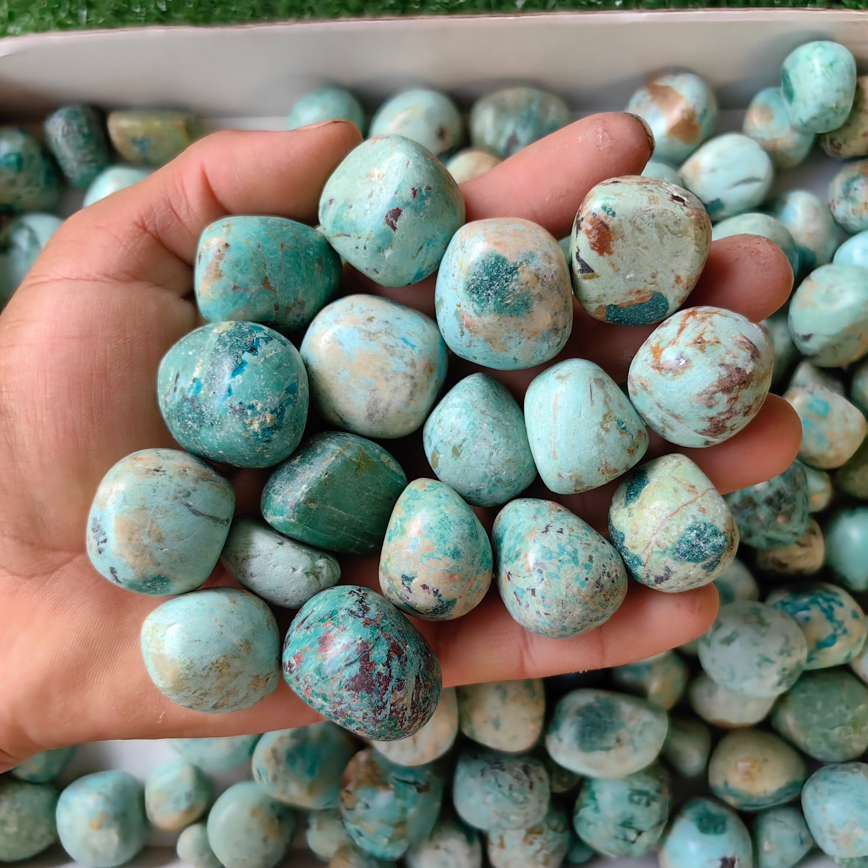 2 kg tumbled peruvian turquoise